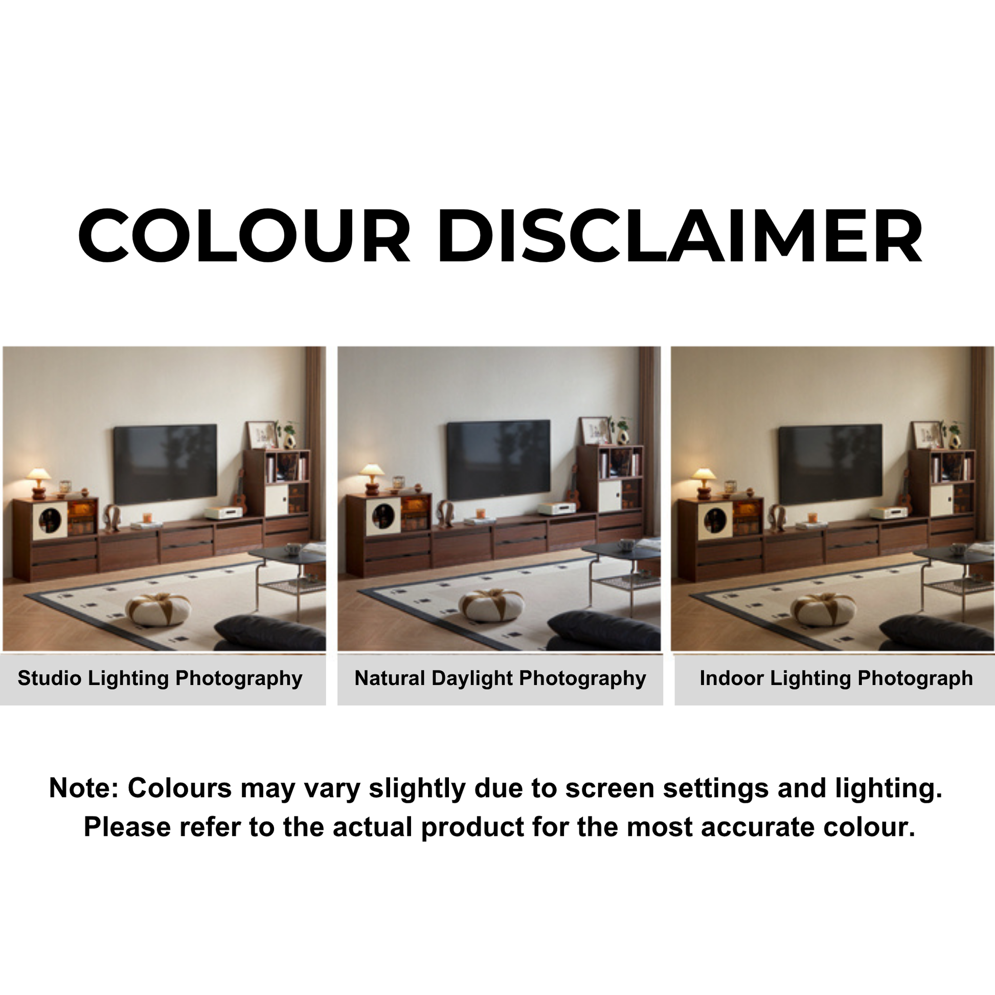 Linspire Forma Set of 7 Modular Entertainment Unit, Dark Wood