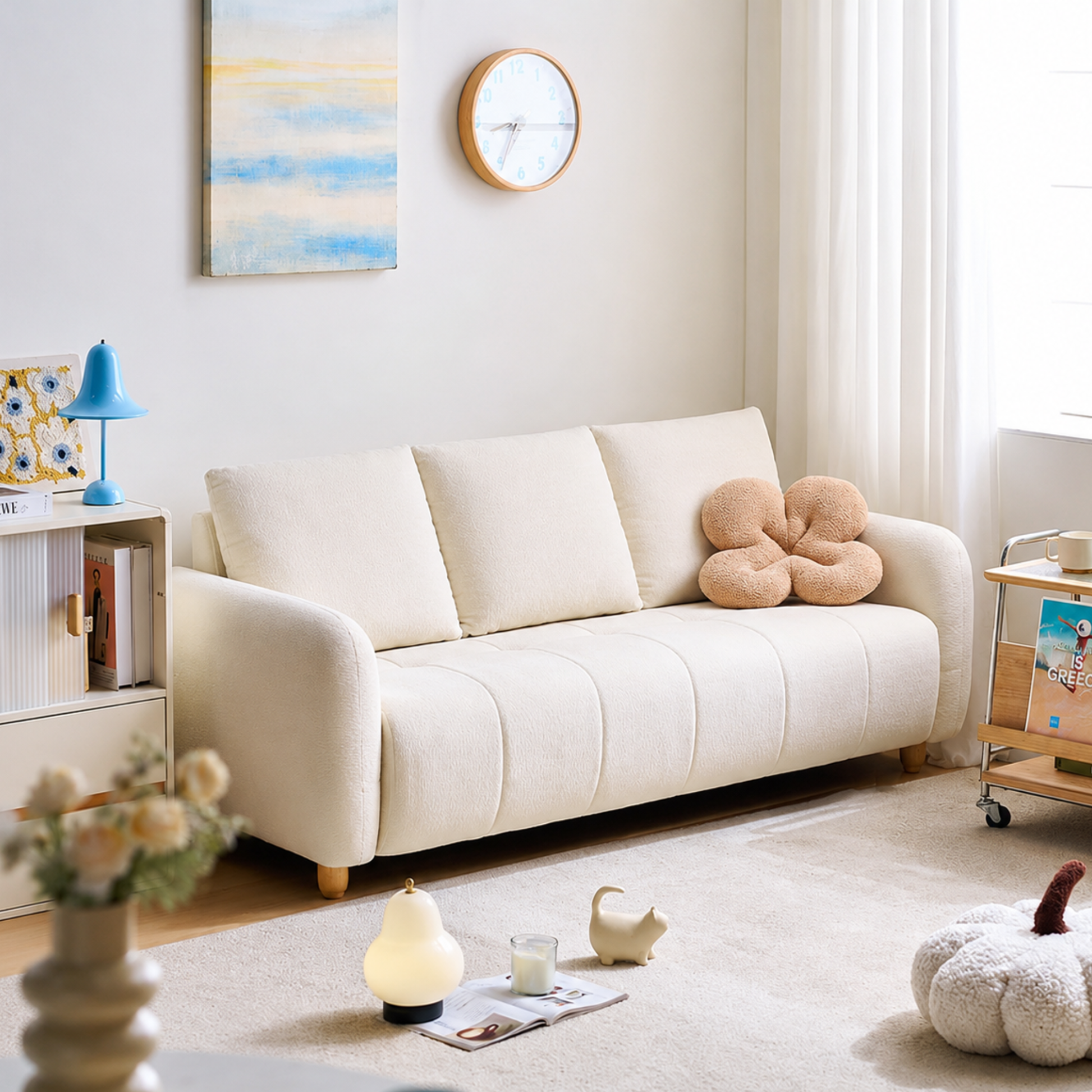 Linspire Aero 3-Seater Sofa, Pet-Friendly
