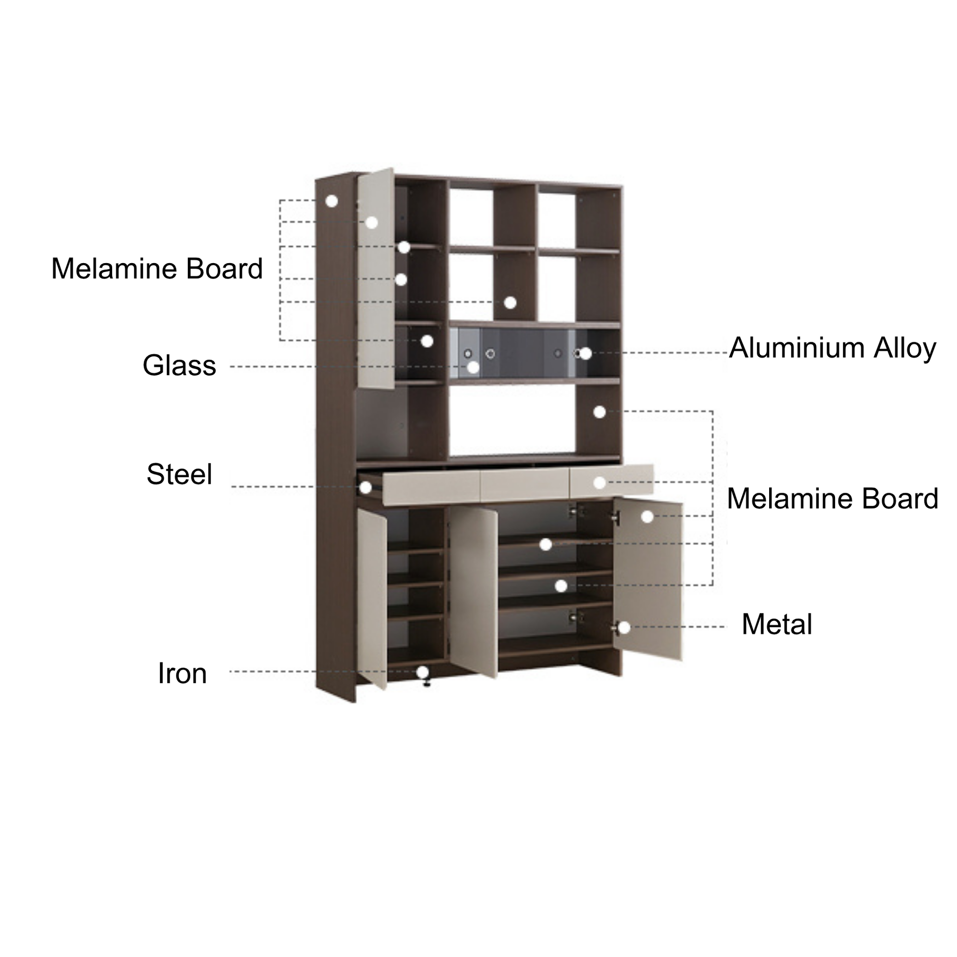 Linspire Prism Shoe Cabinet