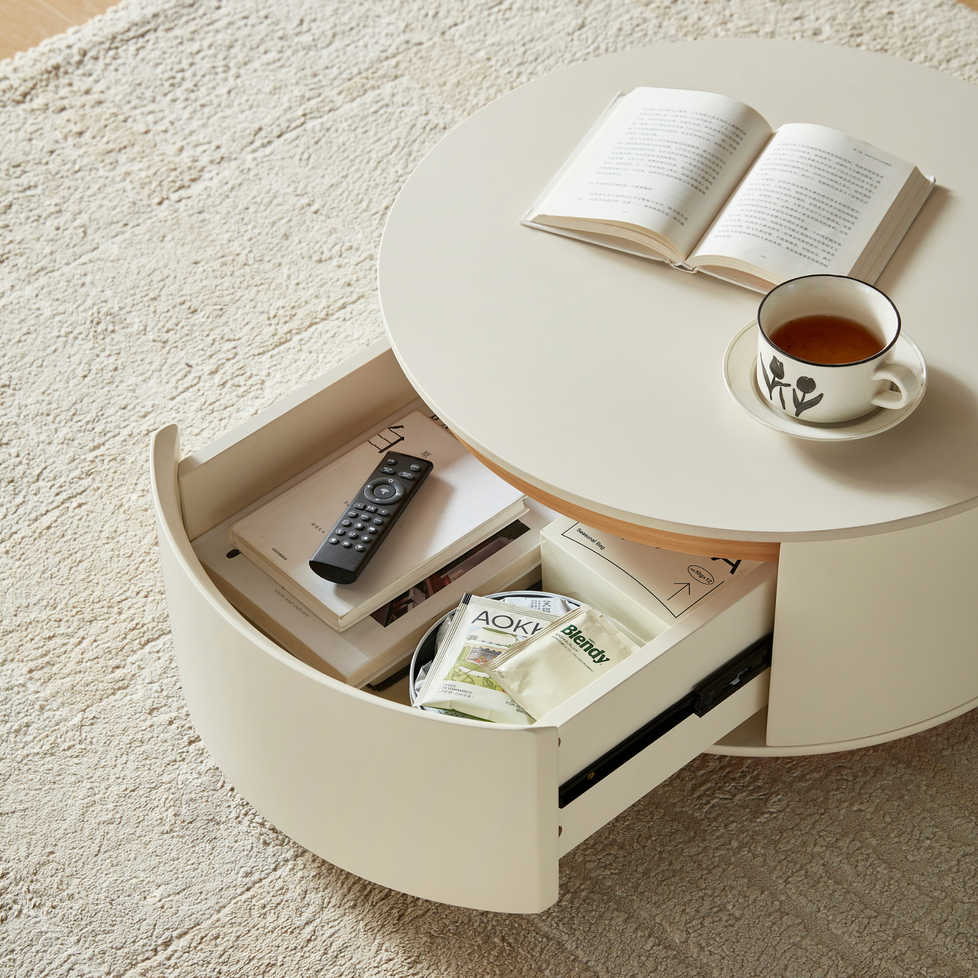 Linspire Glimmer Coffee Table with Sintered Stone Top
