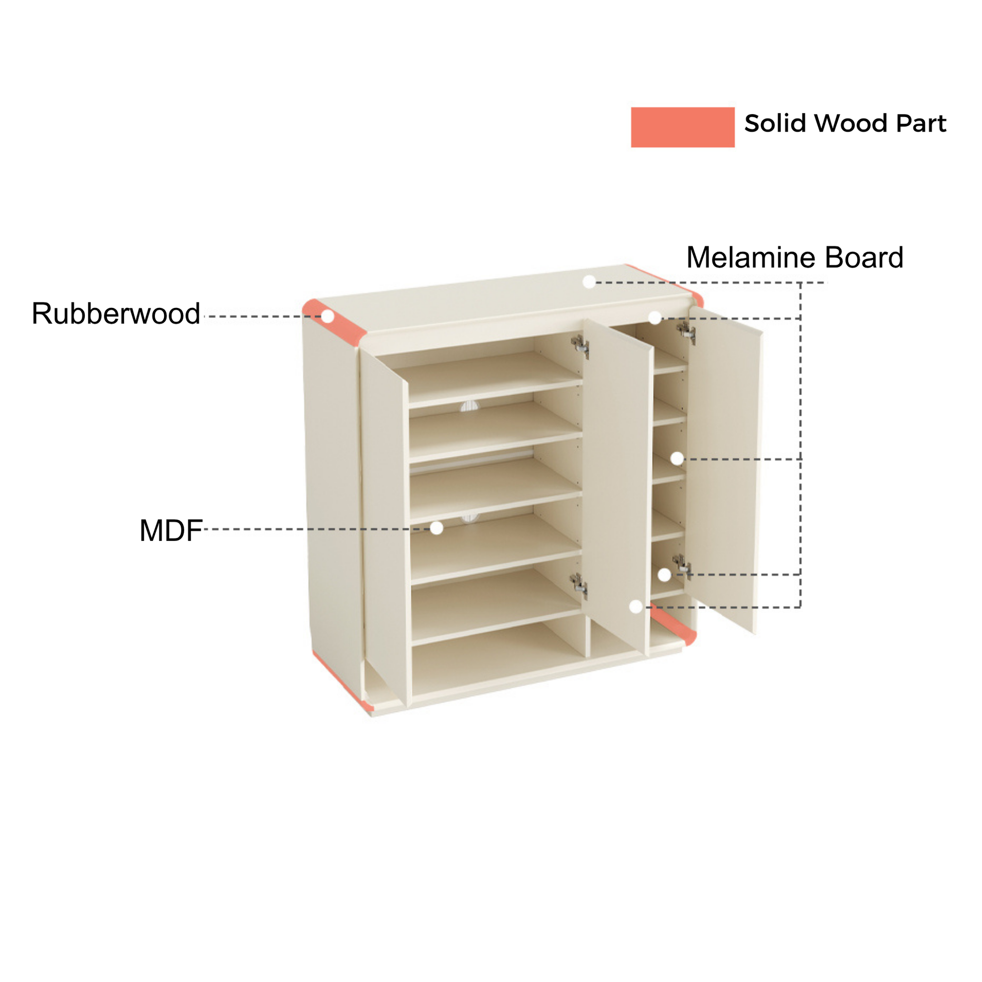 Linspire Haven Shoe Cabinet