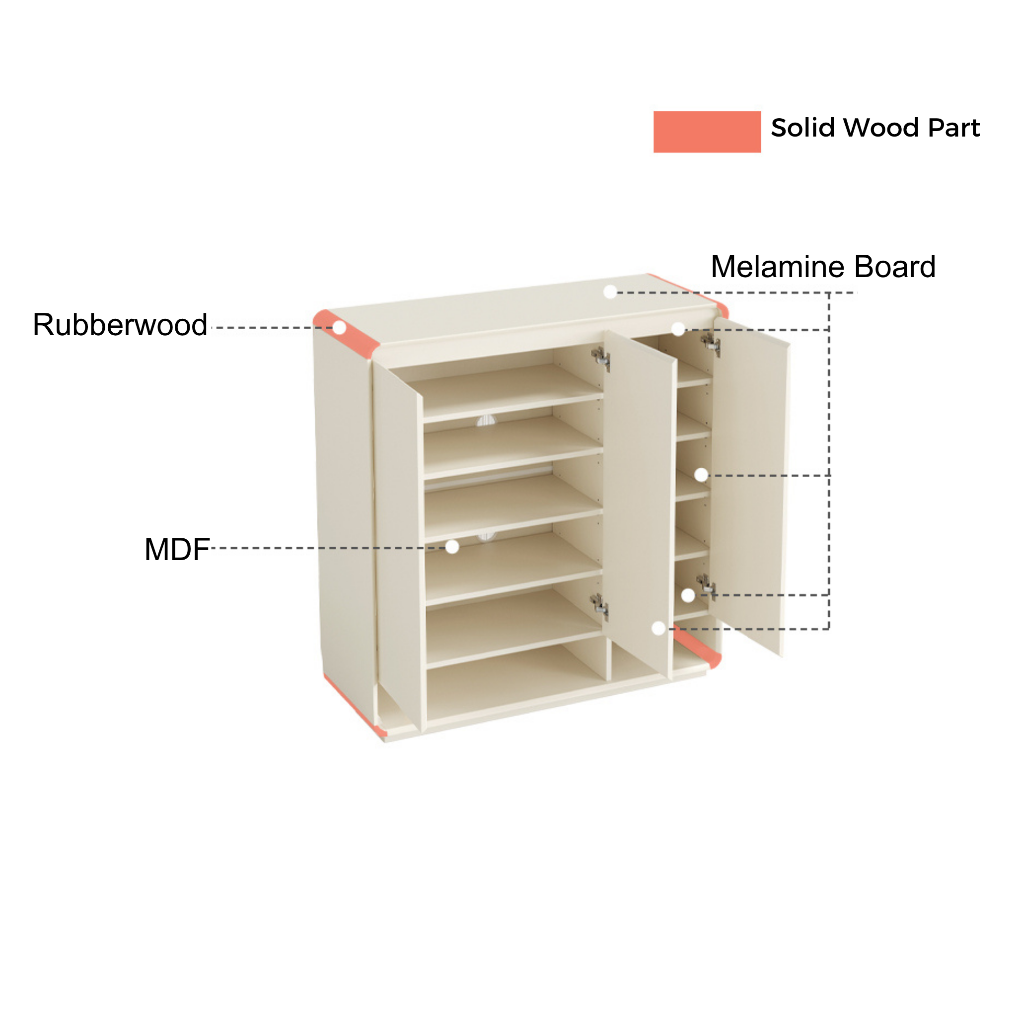 Linspire Haven Shoe Cabinet