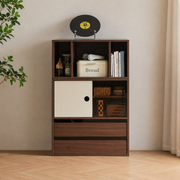 Linspire Forma Set of 2 Modular Display Cabinet with Shelf, Dark Wood