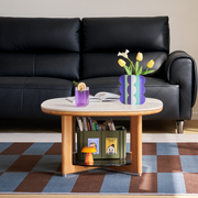 Linspire Sloane Solid Wood Dining Coffee Table with Sintered Stone Top