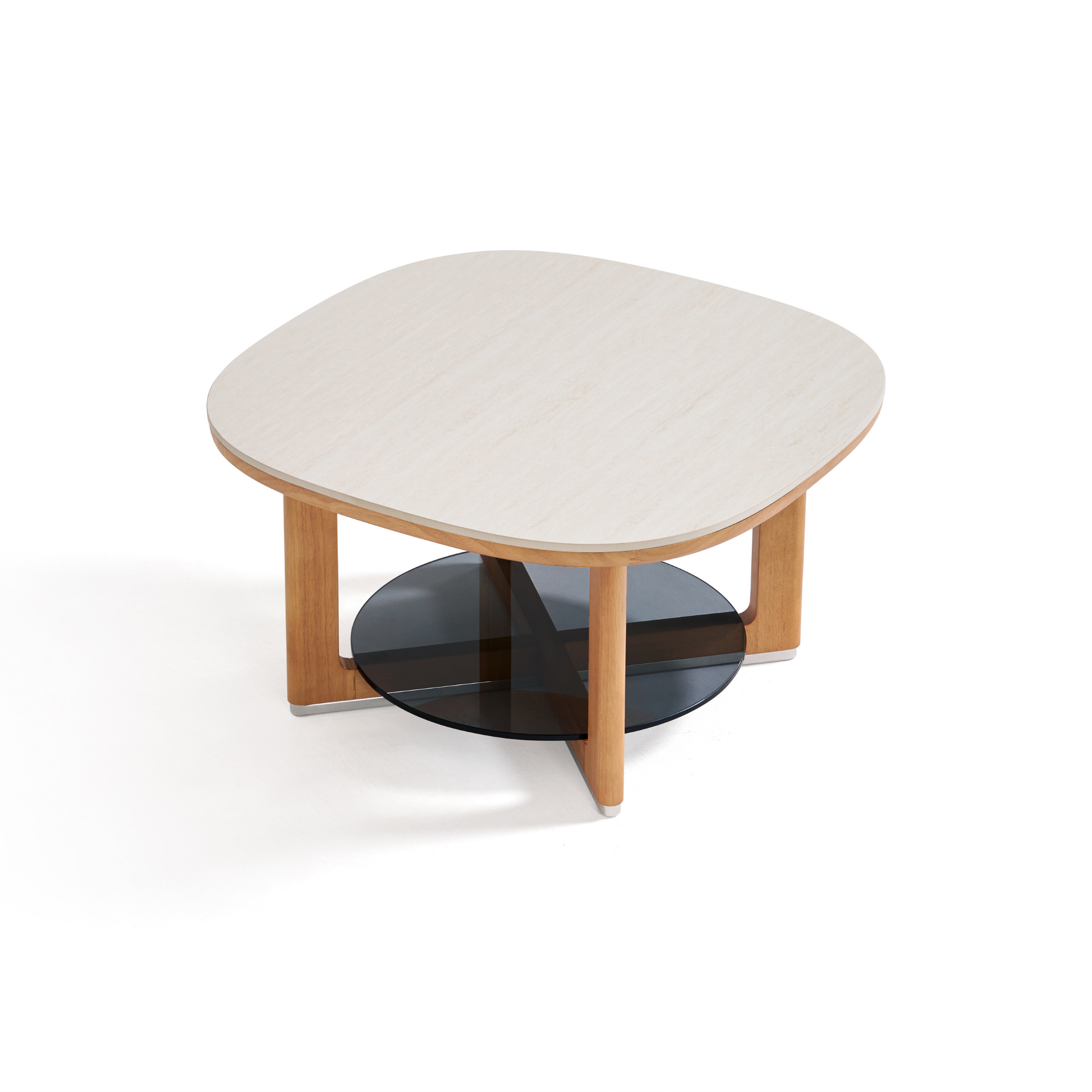 Linspire Sloane Solid Wood Dining Coffee Table with Sintered Stone Top