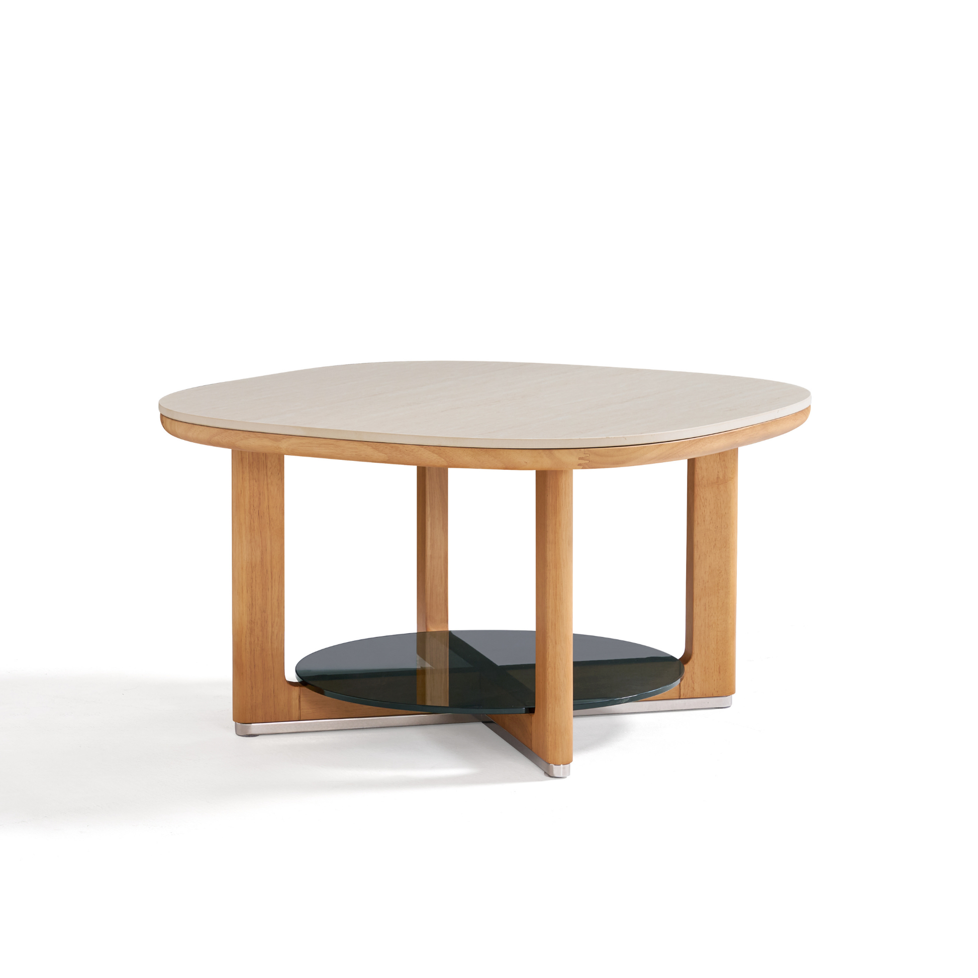Linspire Sloane Solid Wood Dining Coffee Table with Sintered Stone Top
