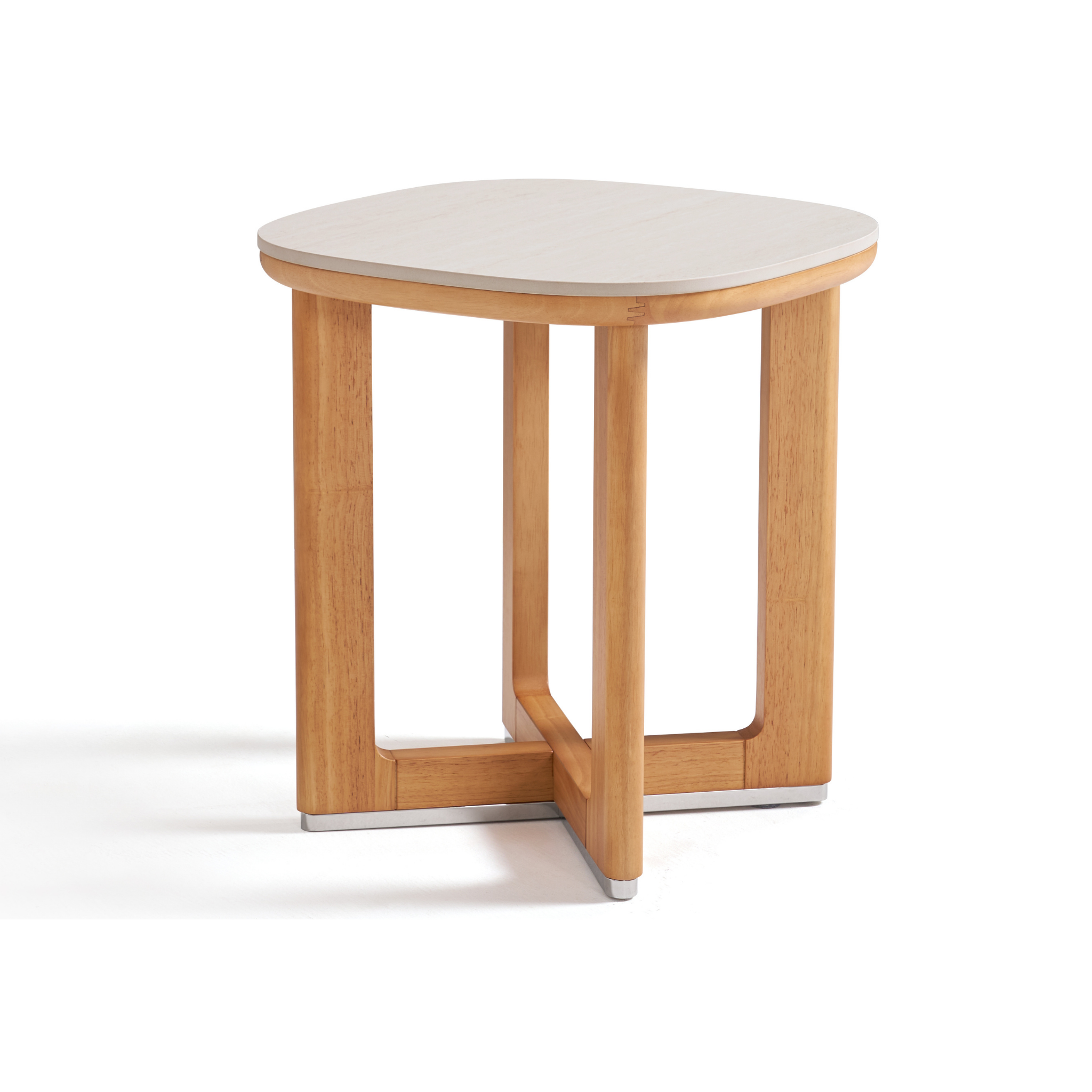 Linspire Sloane Solid Wood Dining Side Table with Sintered Stone Top