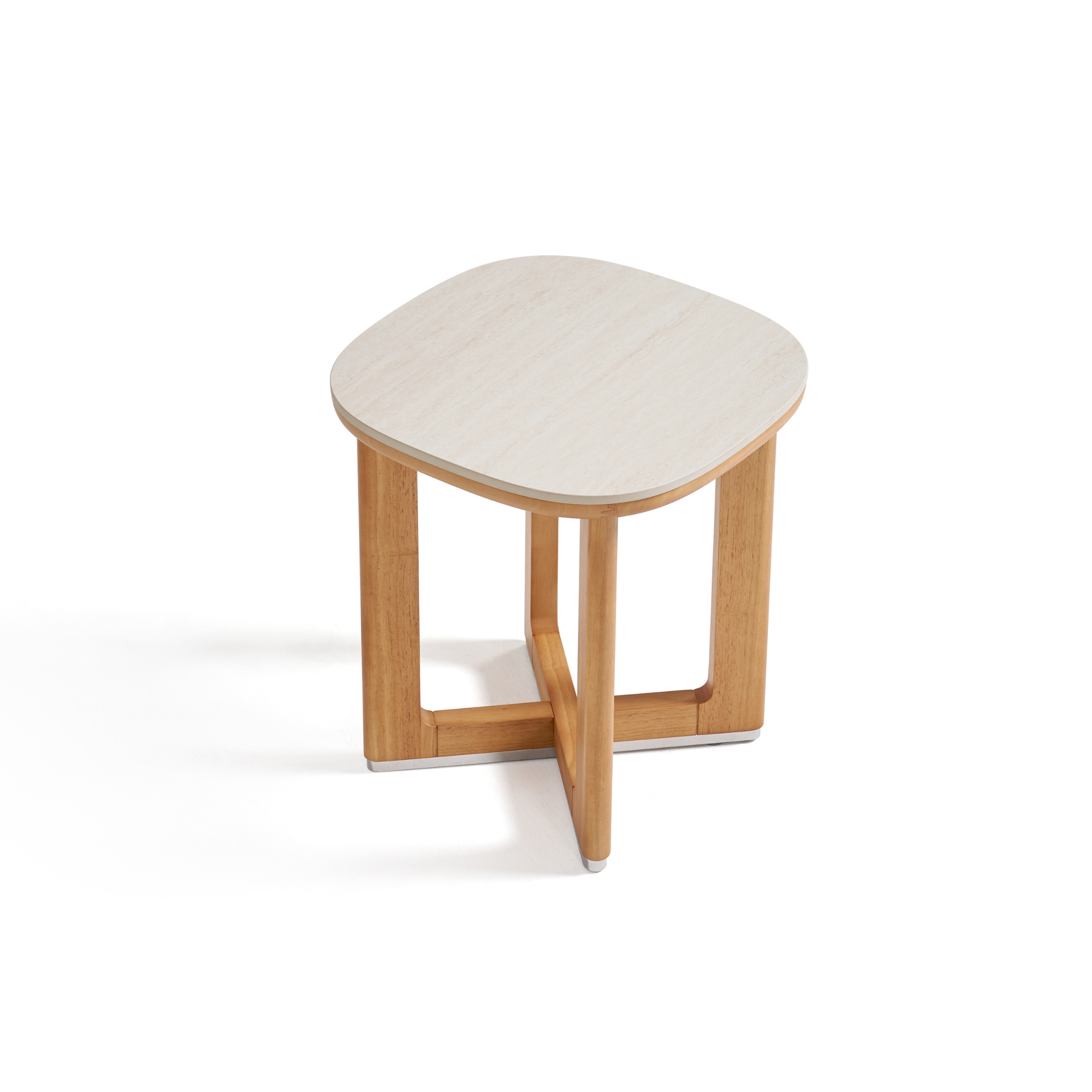 Linspire Sloane Solid Wood Dining Side Table with Sintered Stone Top