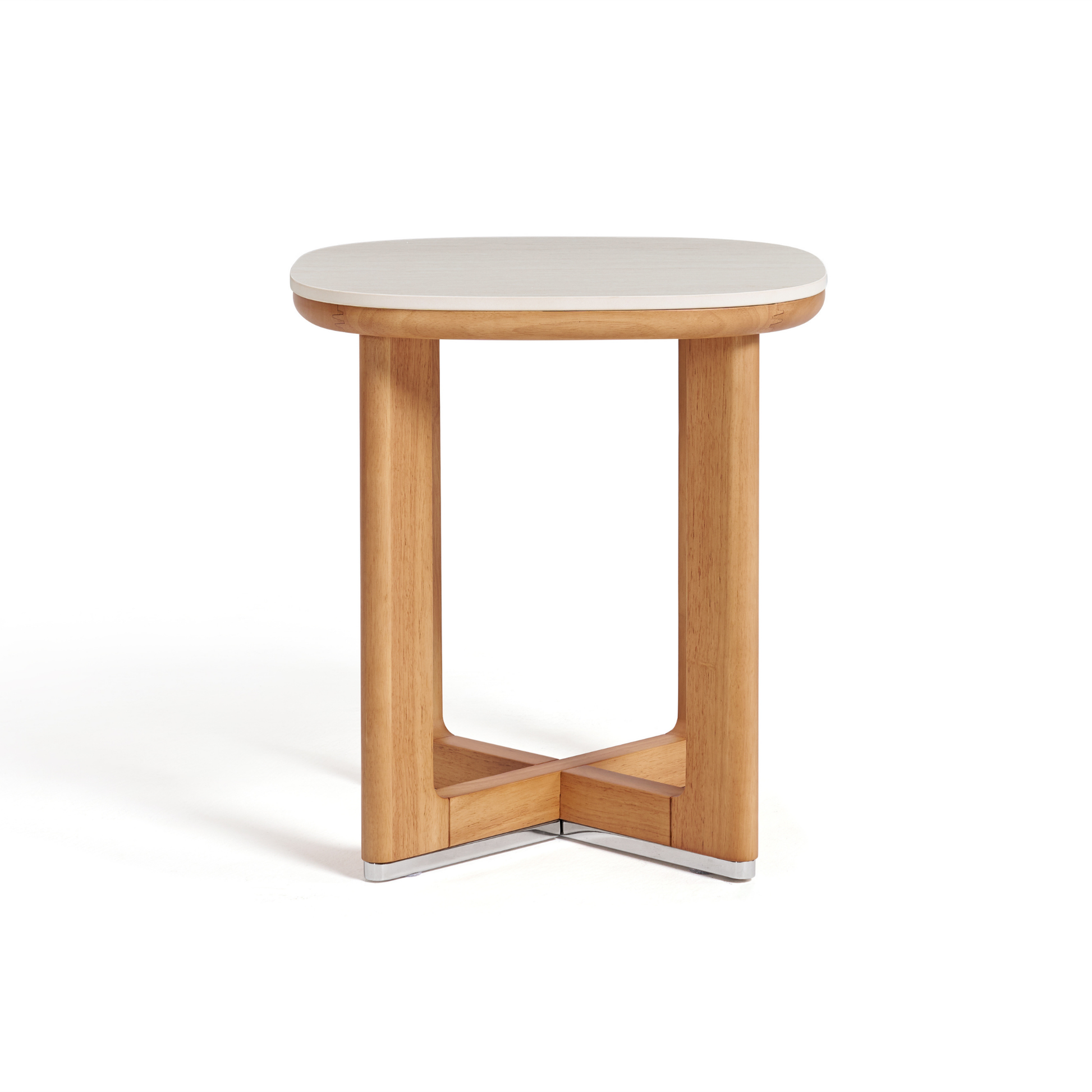 Linspire Sloane Solid Wood Dining Side Table with Sintered Stone Top