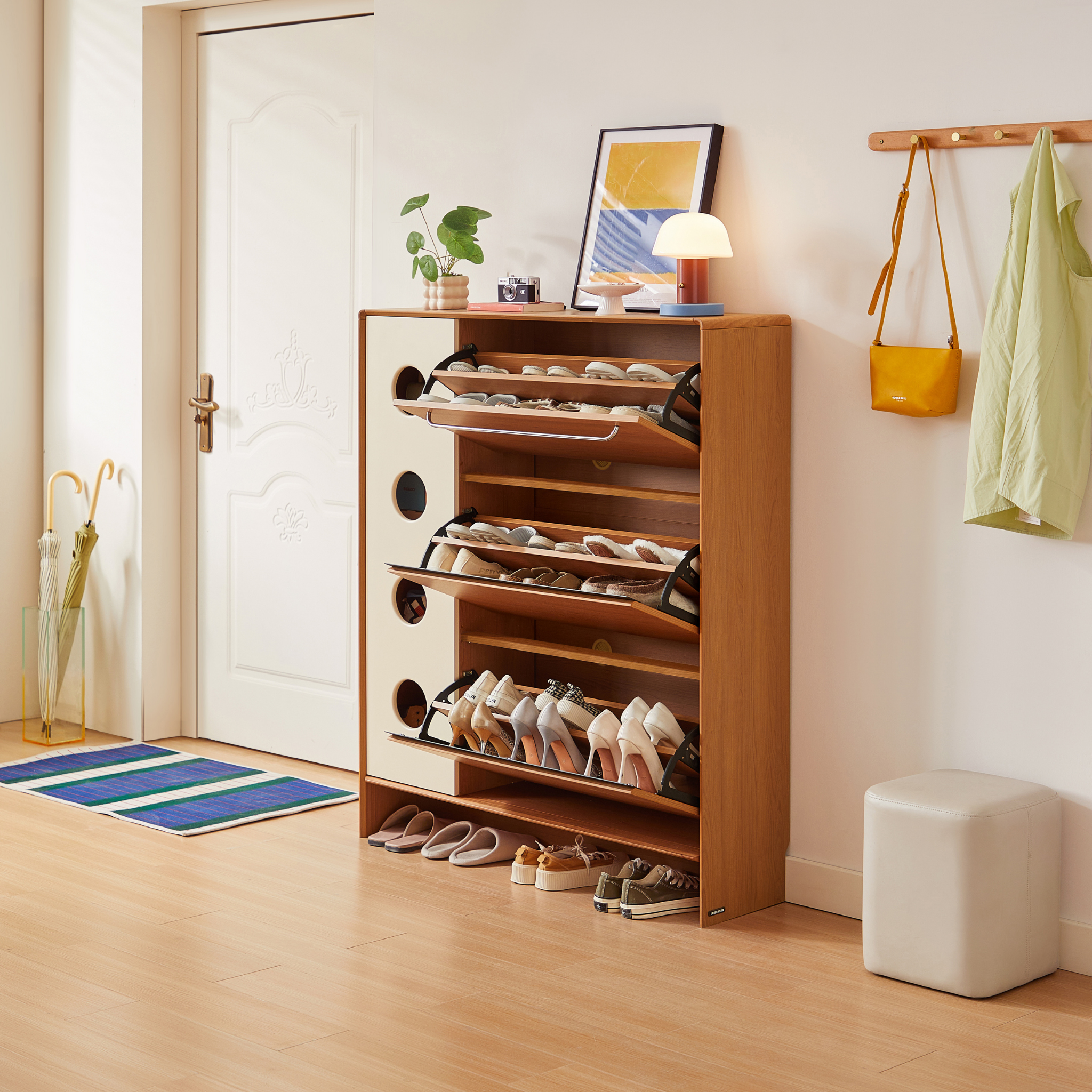 Linspire Sloane Flip-Down Shoe Cabinet