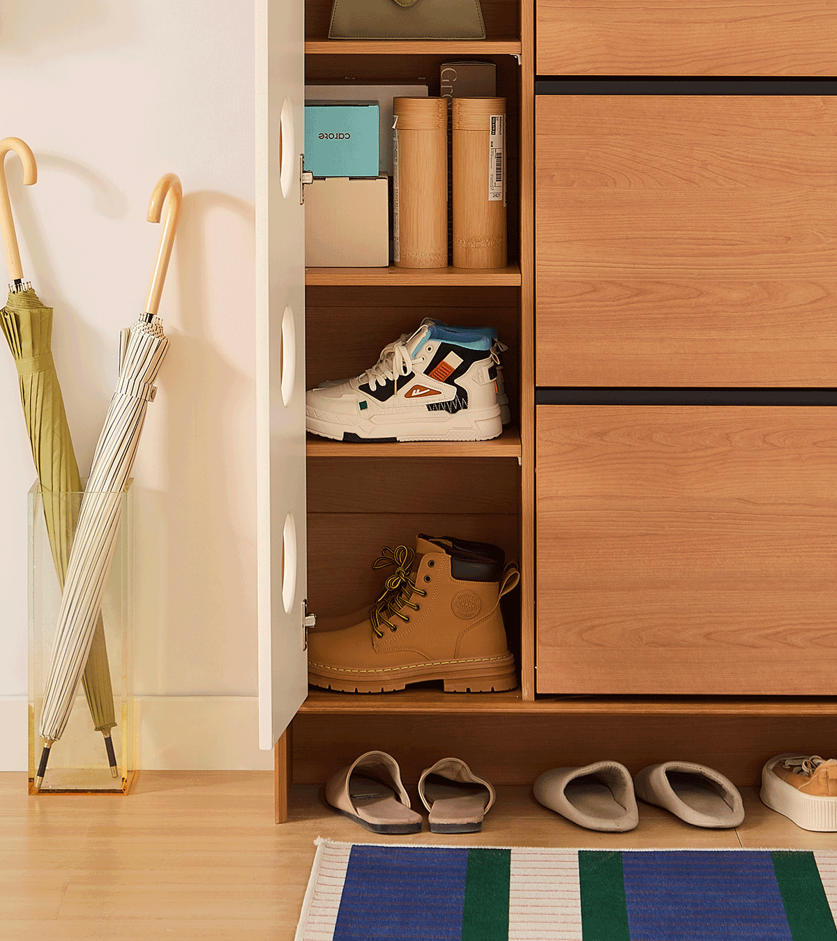 Linspire Sloane Flip-Down Shoe Cabinet