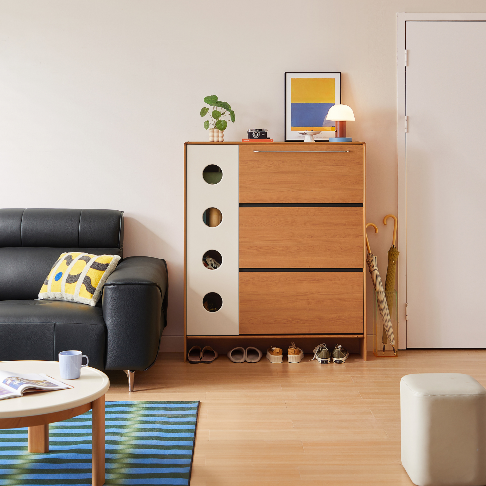 Linspire Sloane Flip-Down Shoe Cabinet