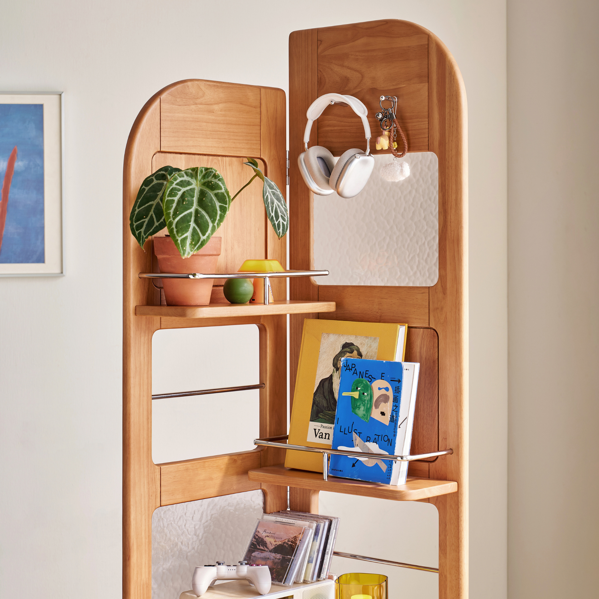 Linspire Sloane Solid Wood Folding Shelving Unit