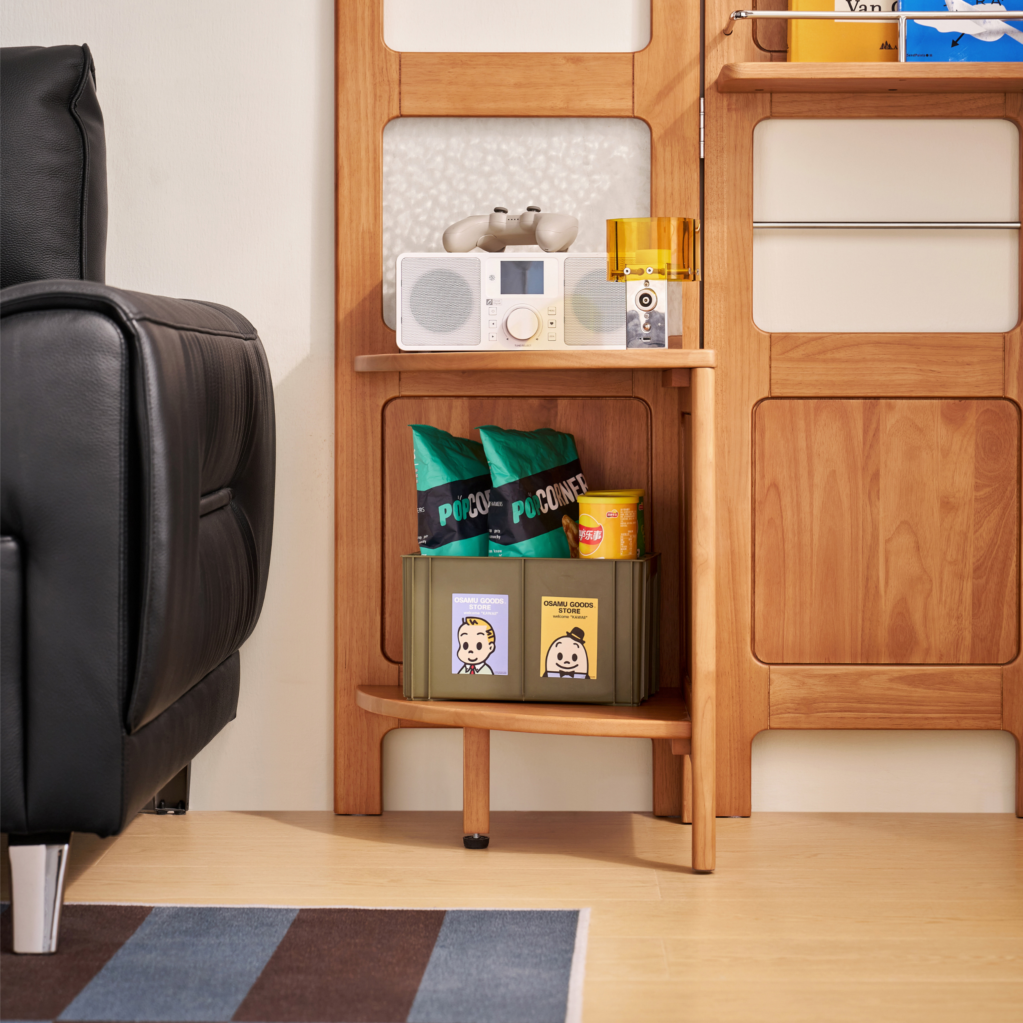 Linspire Sloane Solid Wood Folding Shelving Unit