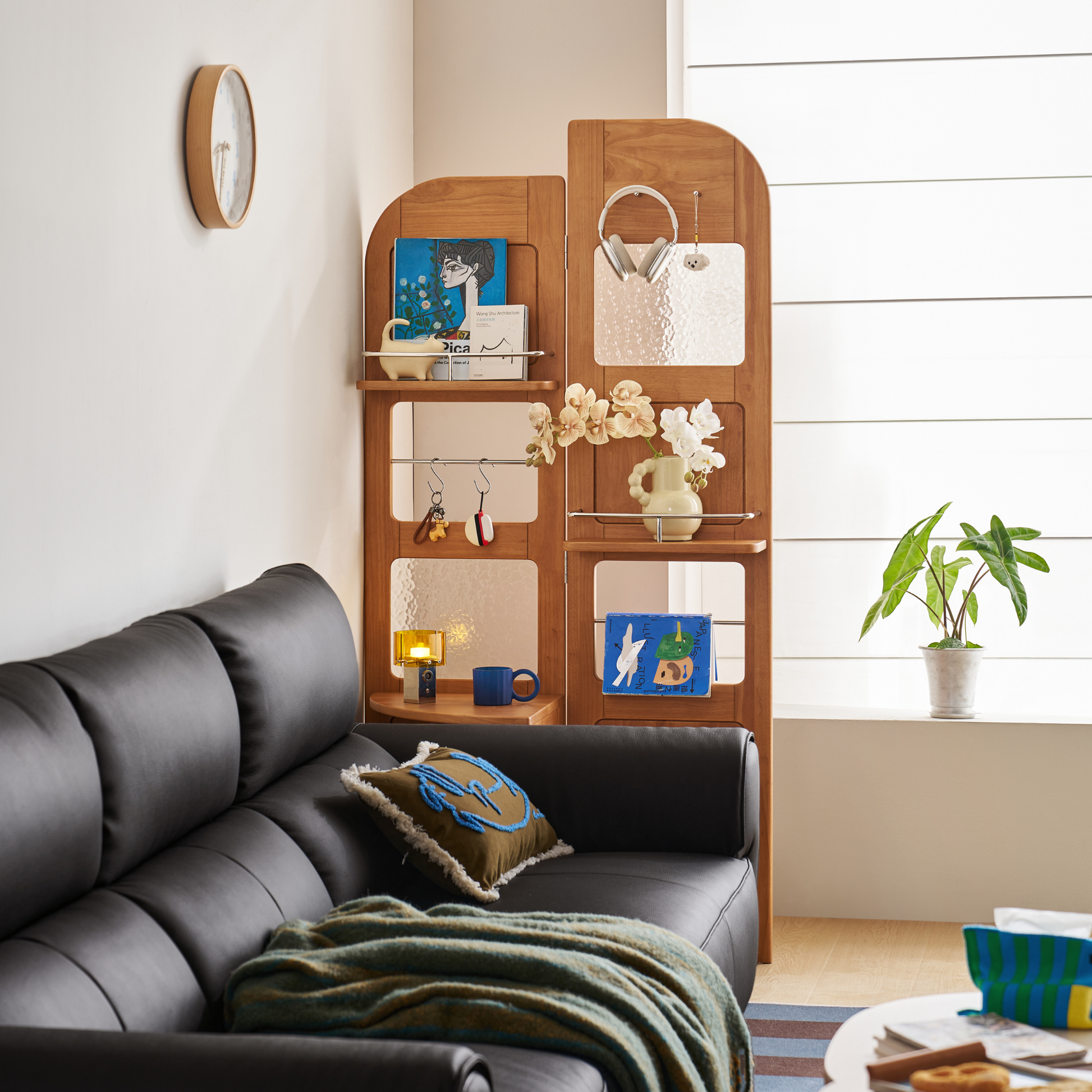Linspire Sloane Solid Wood Folding Shelving Unit