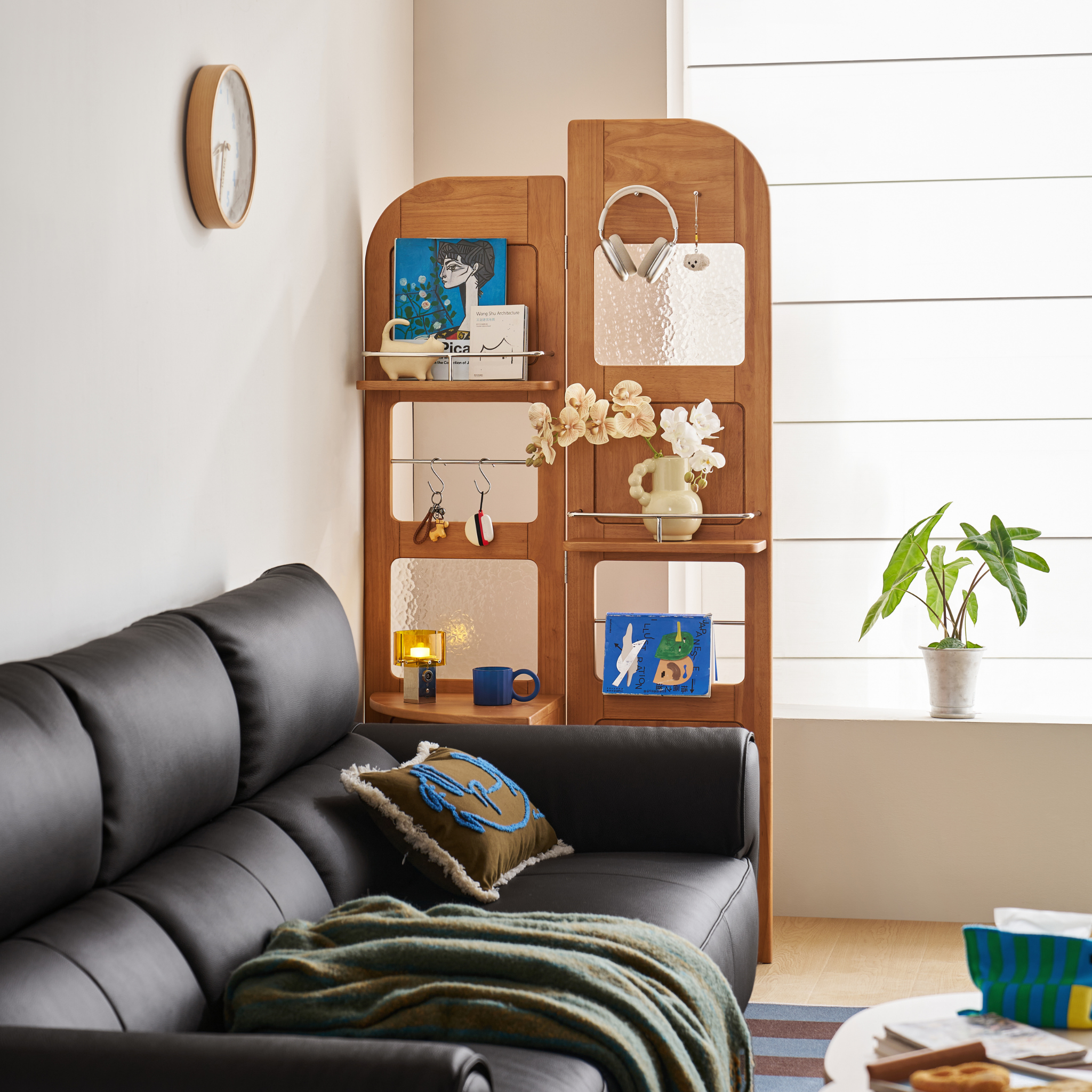 Linspire Sloane Solid Wood Folding Shelving Unit