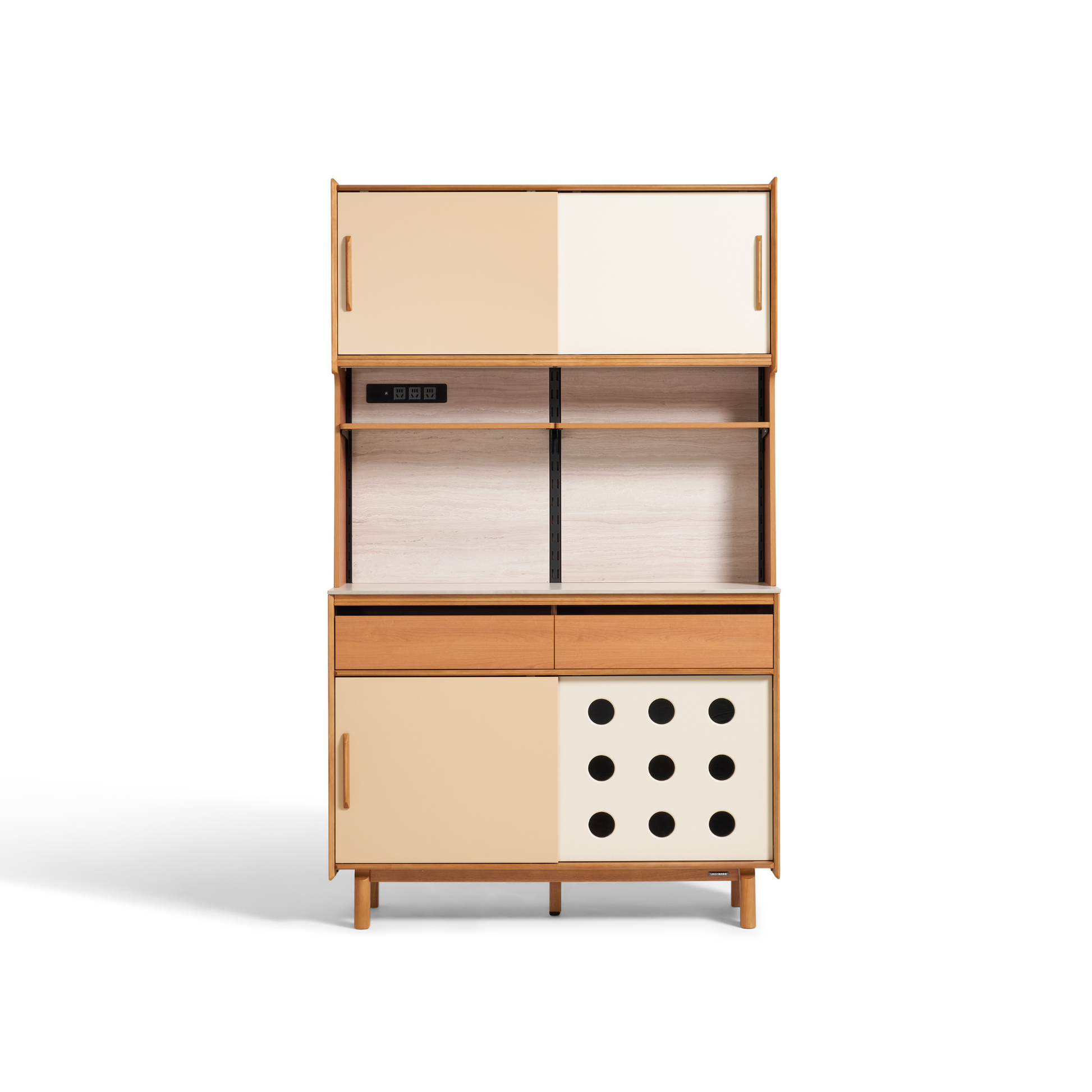 Linspire Sloane Tall Sideboard with Sintered Stone Top, W120cm