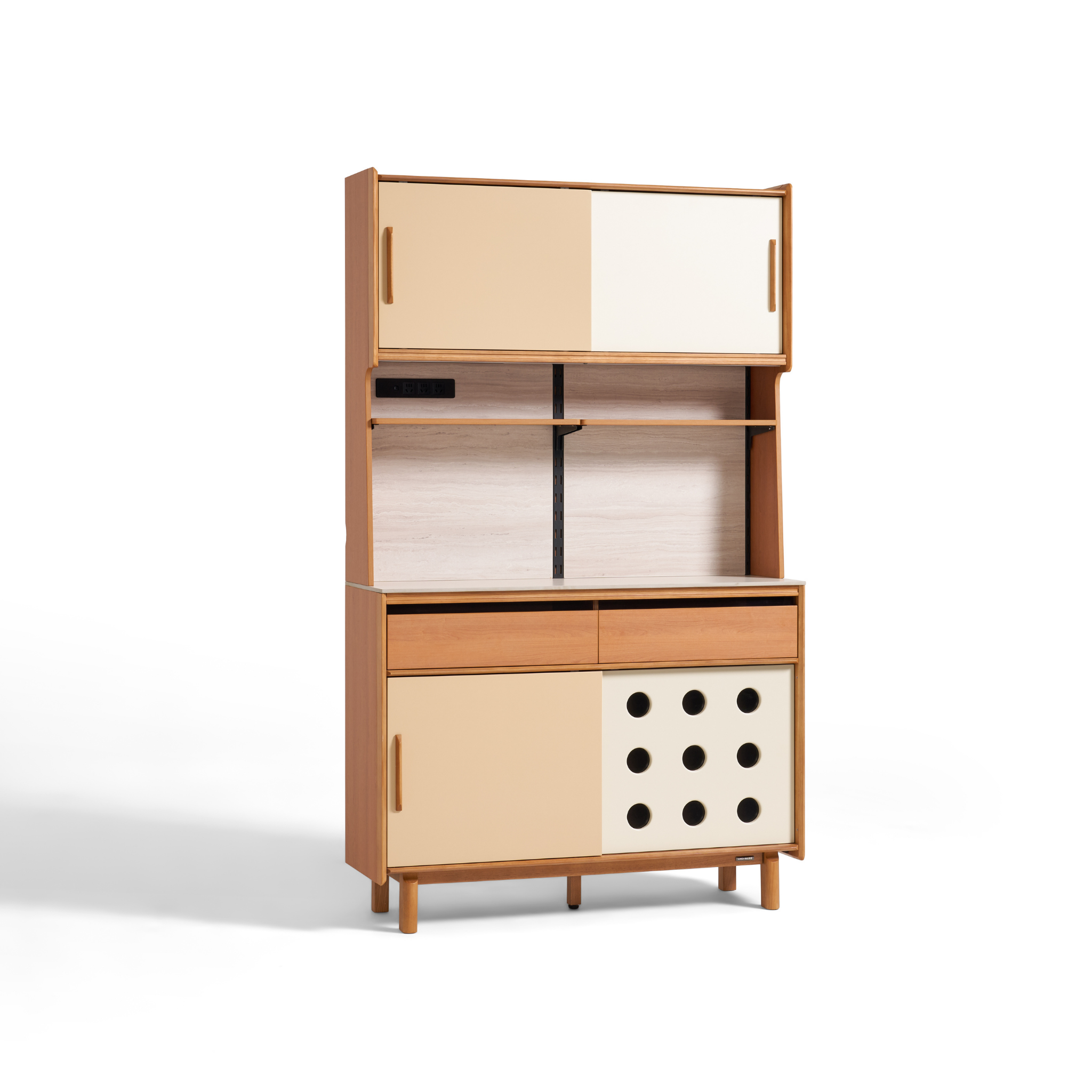 Linspire Sloane Tall Sideboard with Sintered Stone Top, W120cm
