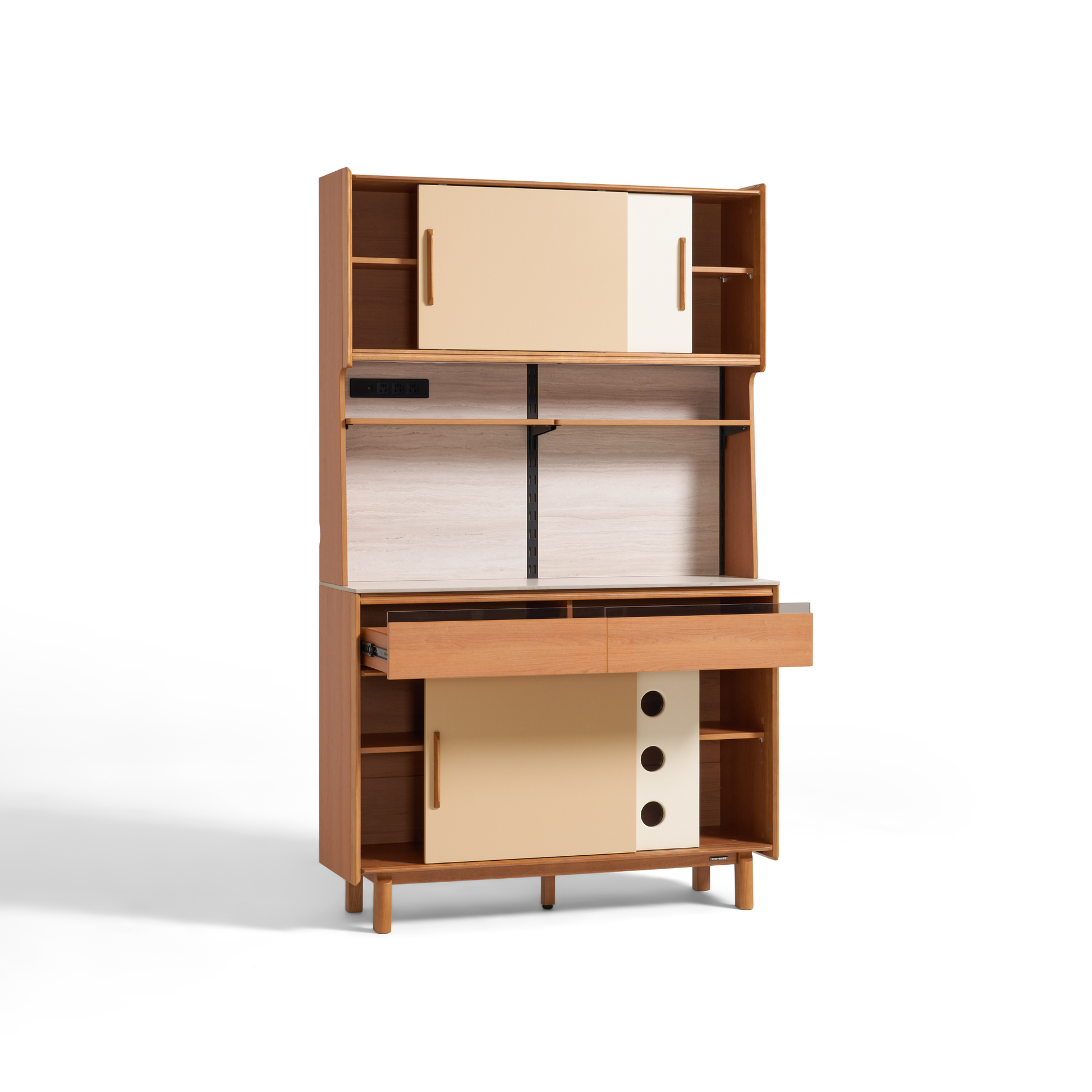 Linspire Sloane Tall Sideboard with Sintered Stone Top, W120cm