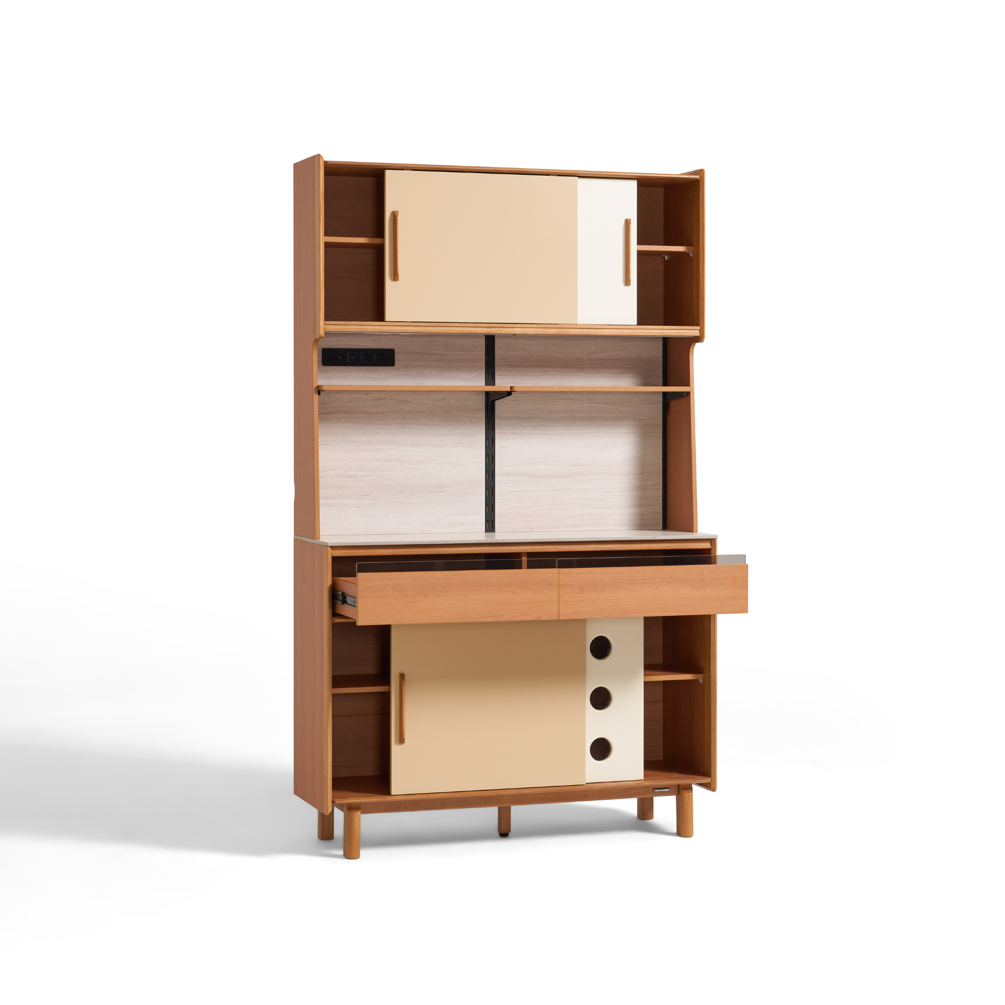 Linspire Sloane Tall Sideboard with Sintered Stone Top, W120cm