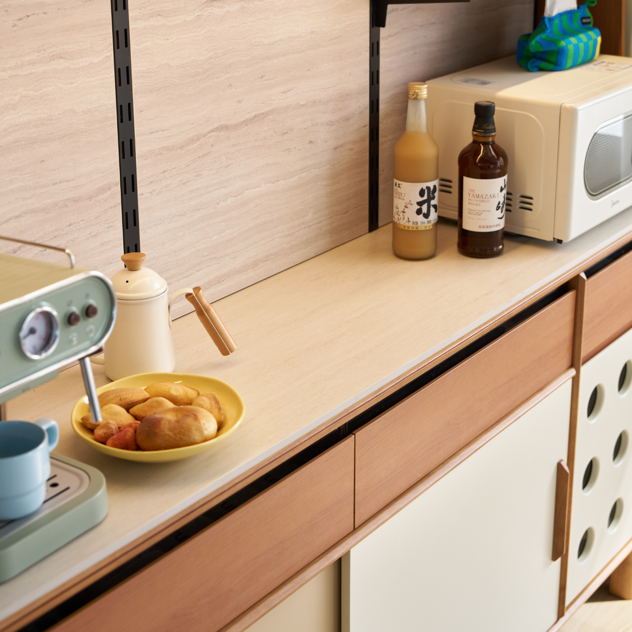 Linspire Sloane Tall Sideboard with Sintered Stone Top, W120cm
