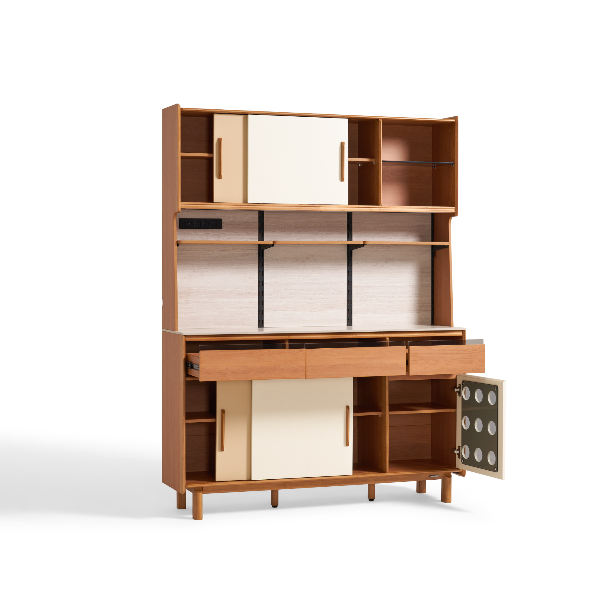 Linspire Sloane Tall Sideboard with Sintered Stone Top, W150cm