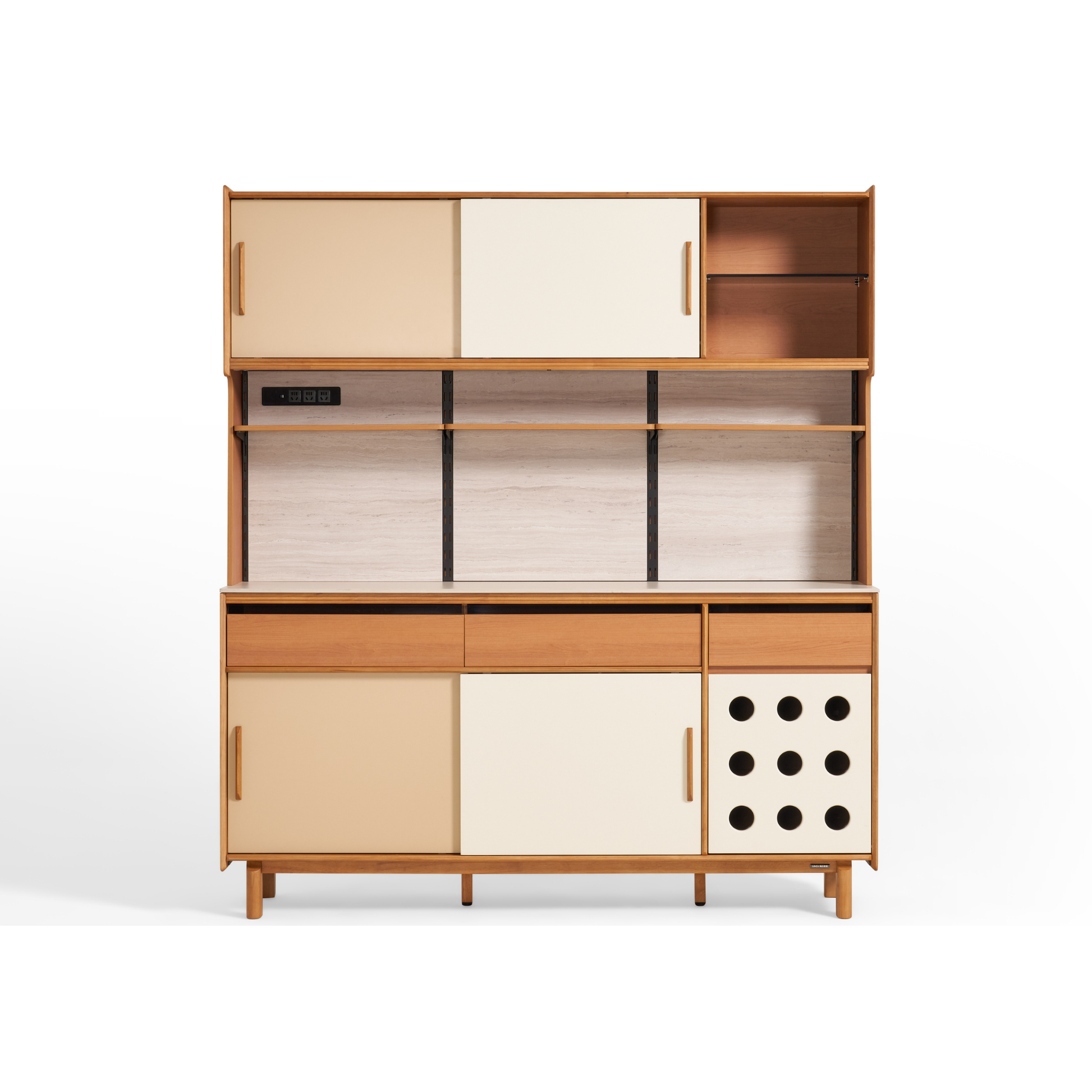 Linspire Sloane Tall Sideboard with Sintered Stone Top, W180cm