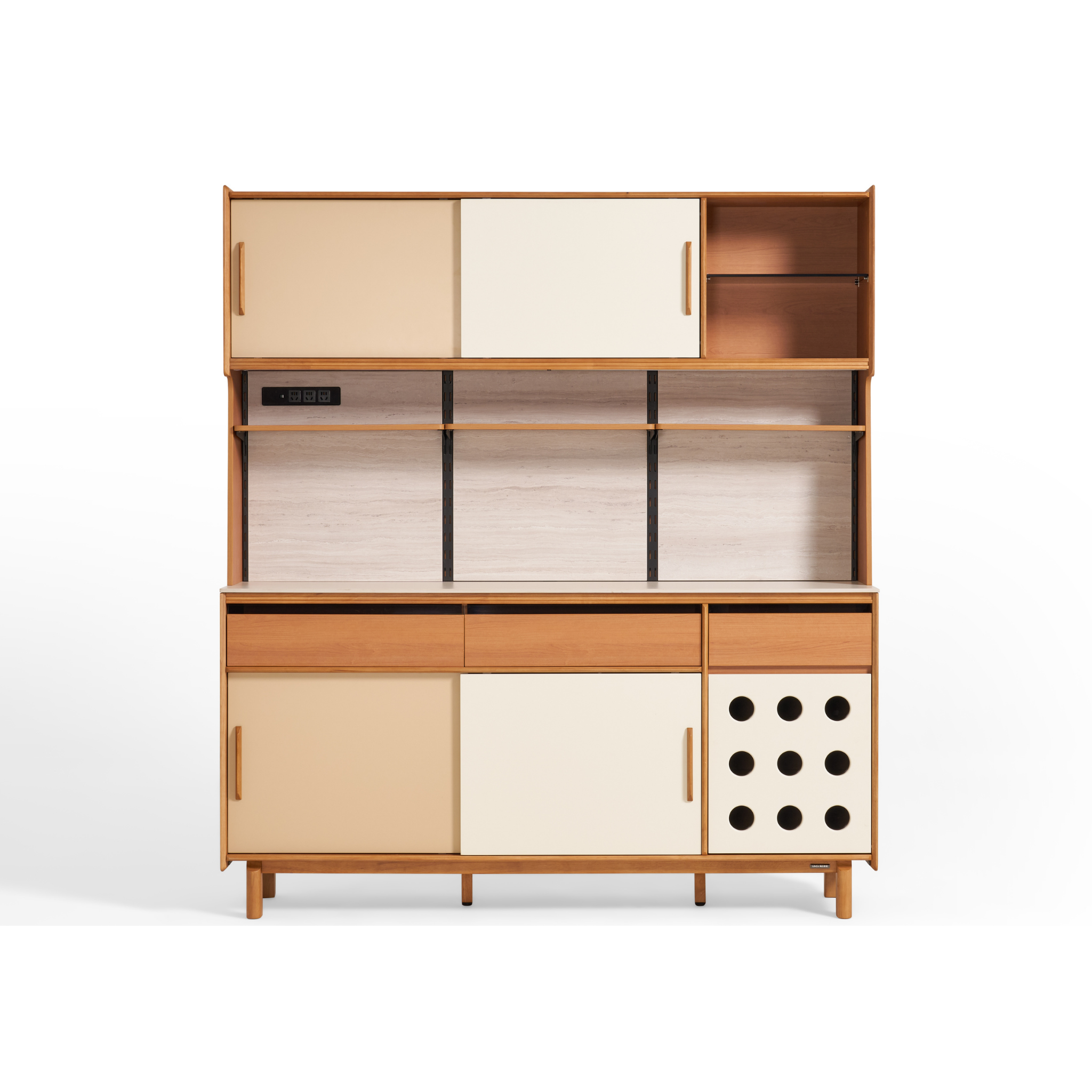 Linspire Sloane Tall Sideboard with Sintered Stone Top, W180cm