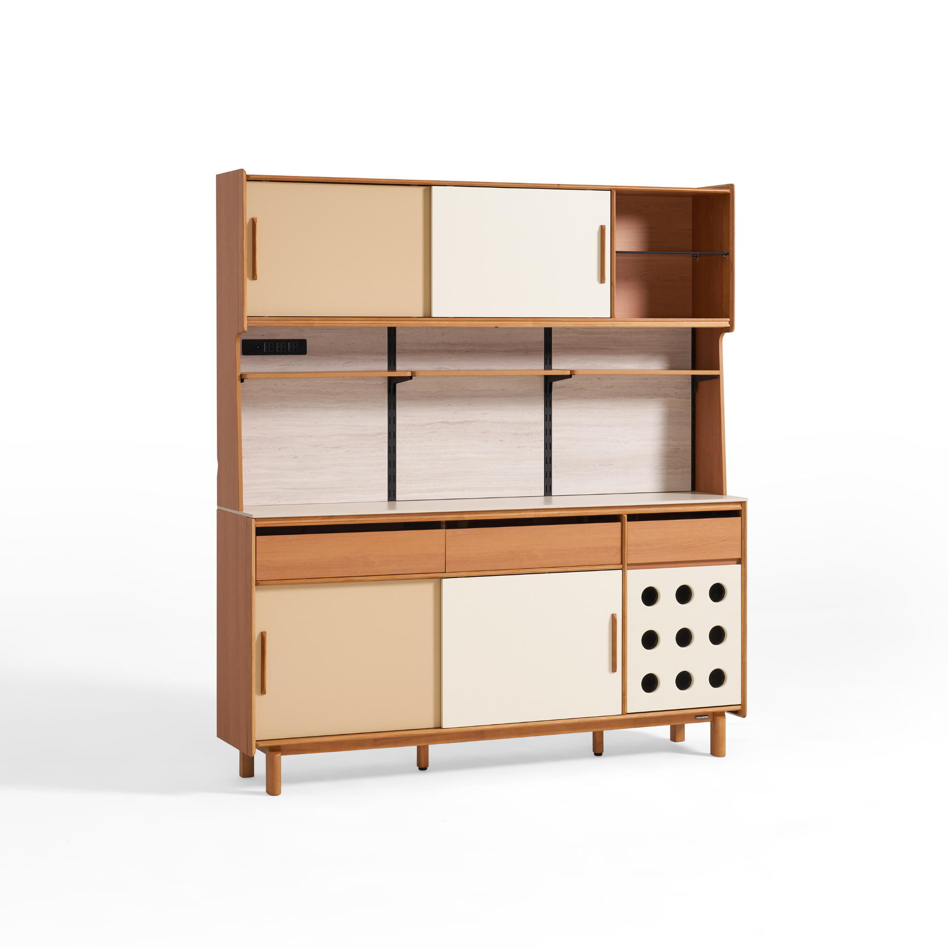 Linspire Sloane Tall Sideboard with Sintered Stone Top, W180cm