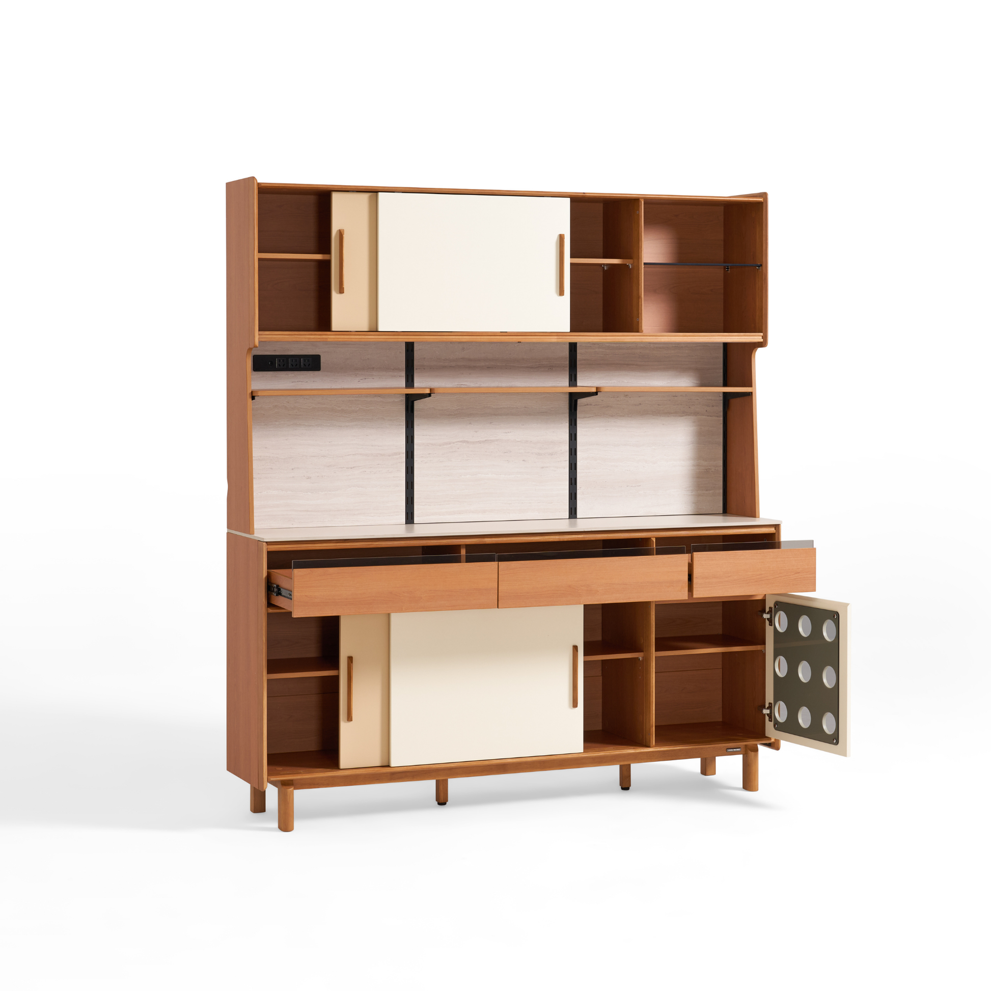 Linspire Sloane Tall Sideboard with Sintered Stone Top, W180cm