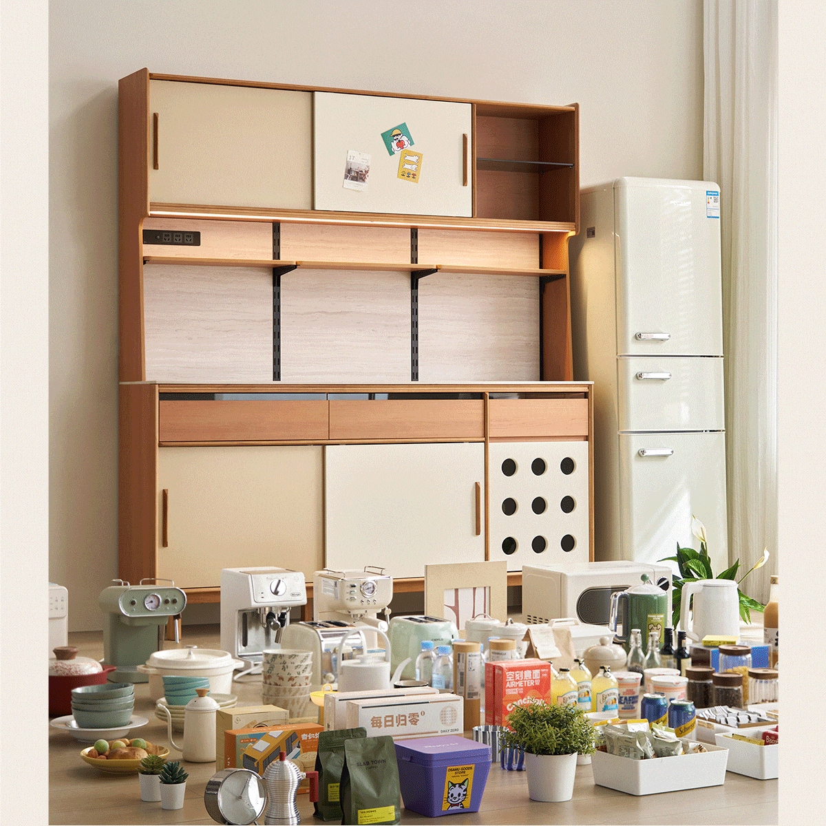 Linspire Sloane Tall Sideboard with Sintered Stone Top, W180cm