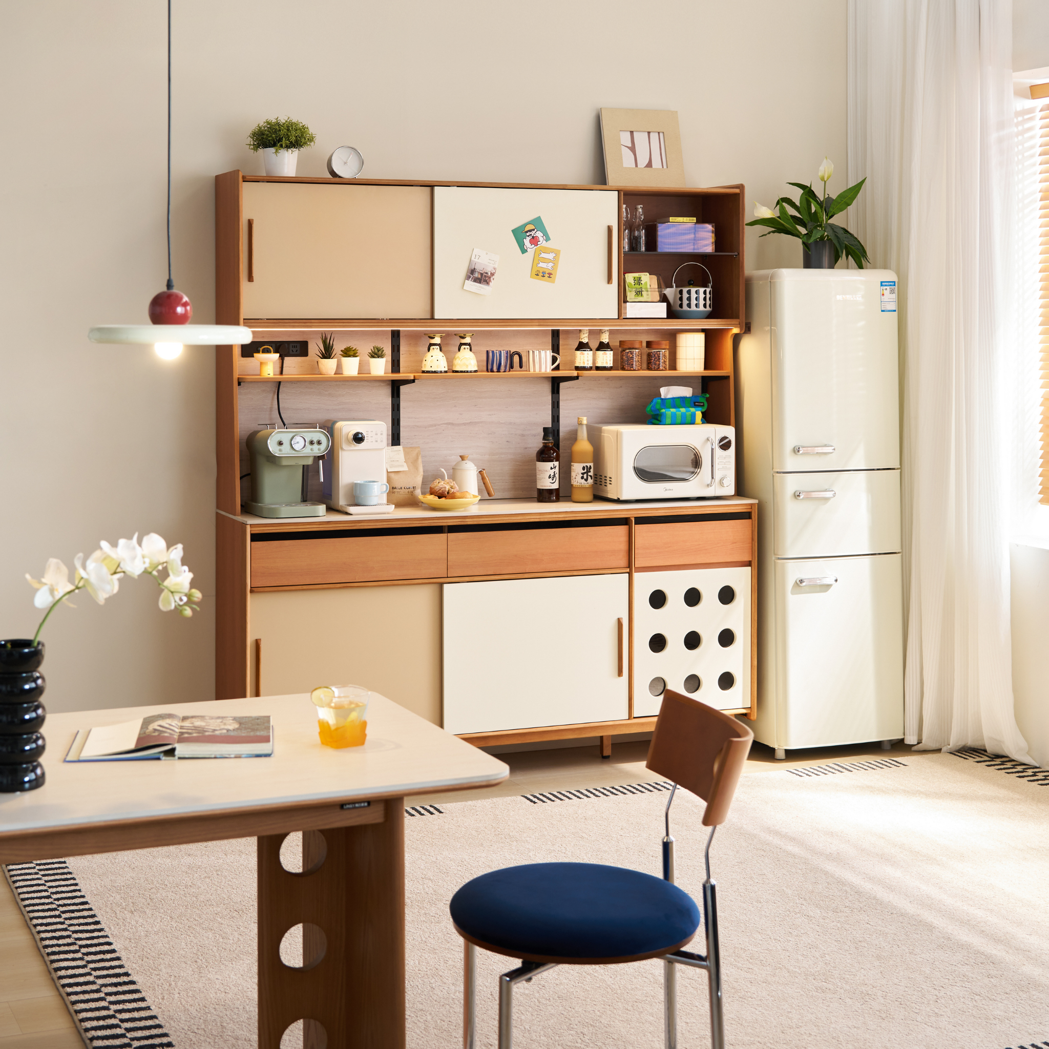 Linspire Sloane Tall Sideboard with Sintered Stone Top, W180cm
