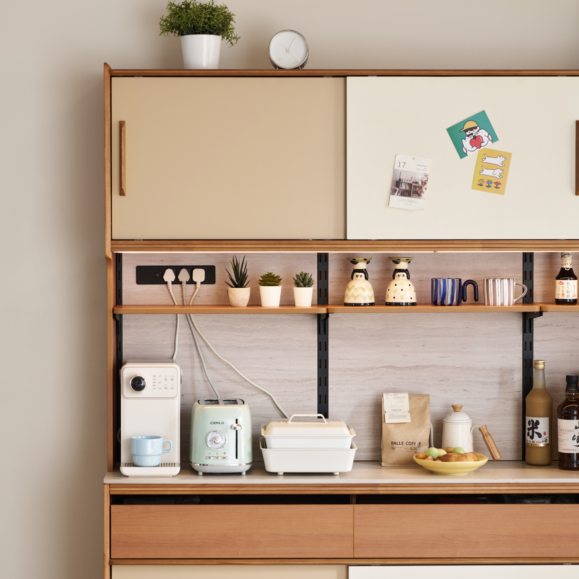 Linspire Sloane Tall Sideboard with Sintered Stone Top, W180cm