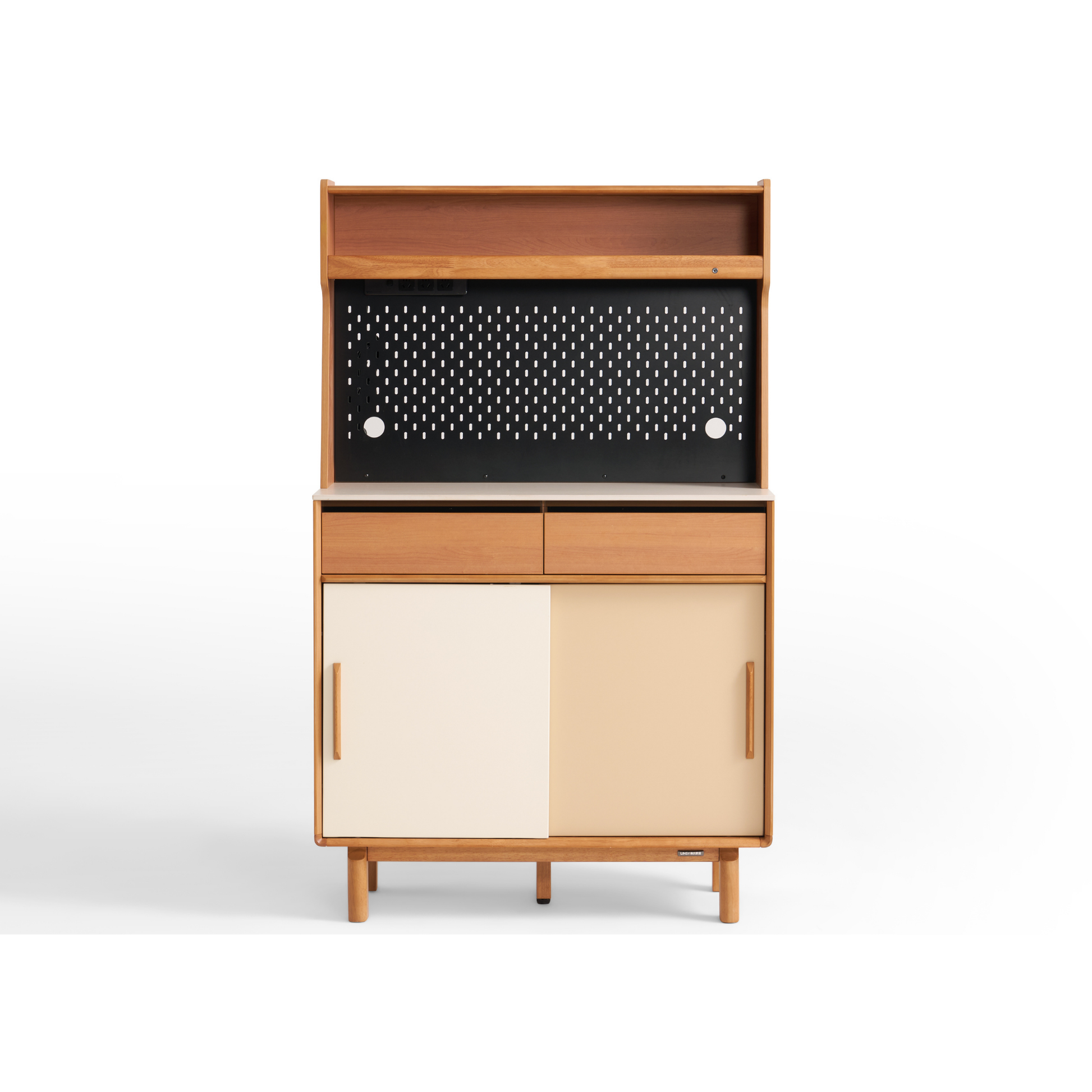 Linspire Sloane Tall Sideboard with Sintered Stone Top and Pegboard, W90cm