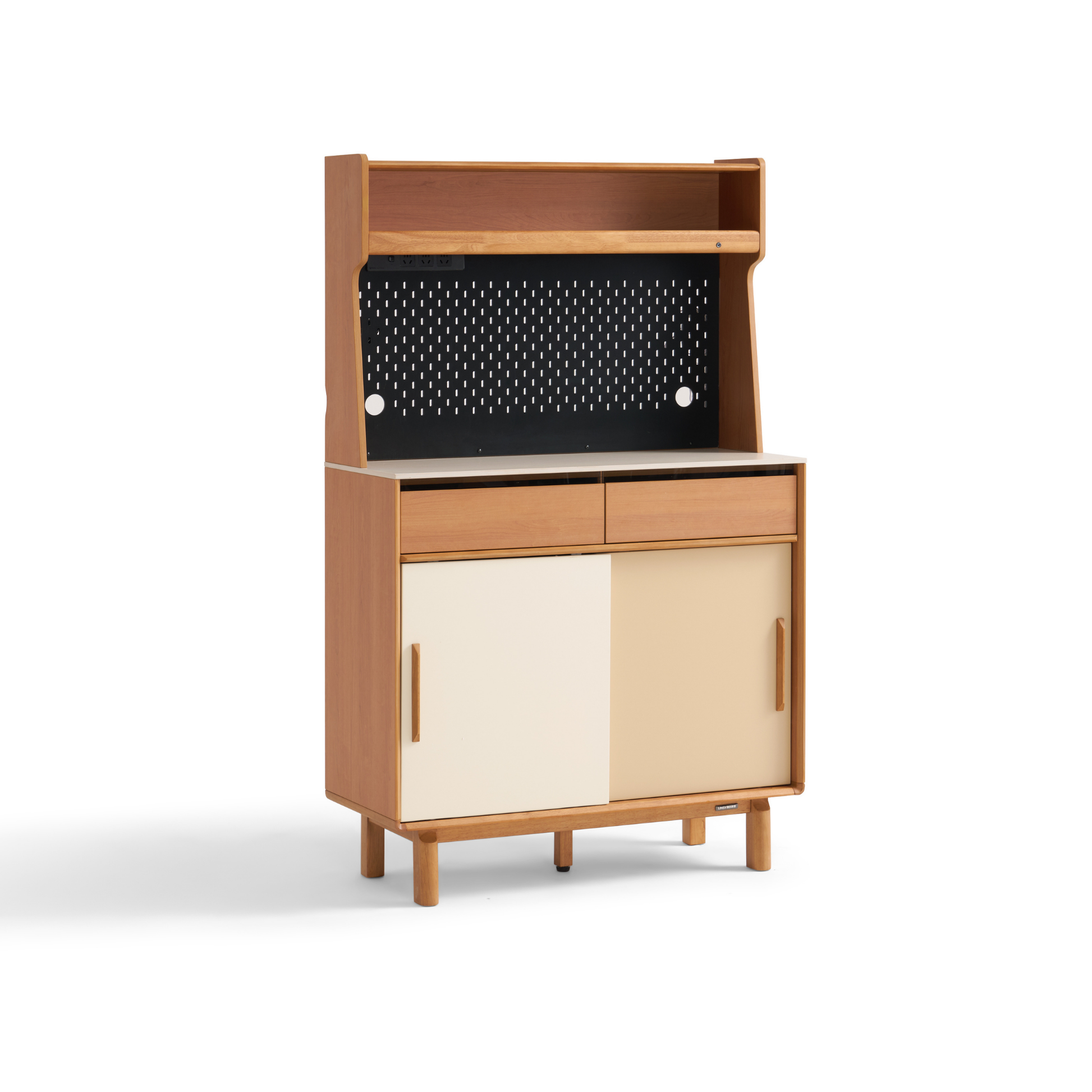 Linspire Sloane Tall Sideboard with Sintered Stone Top and Pegboard, W90cm