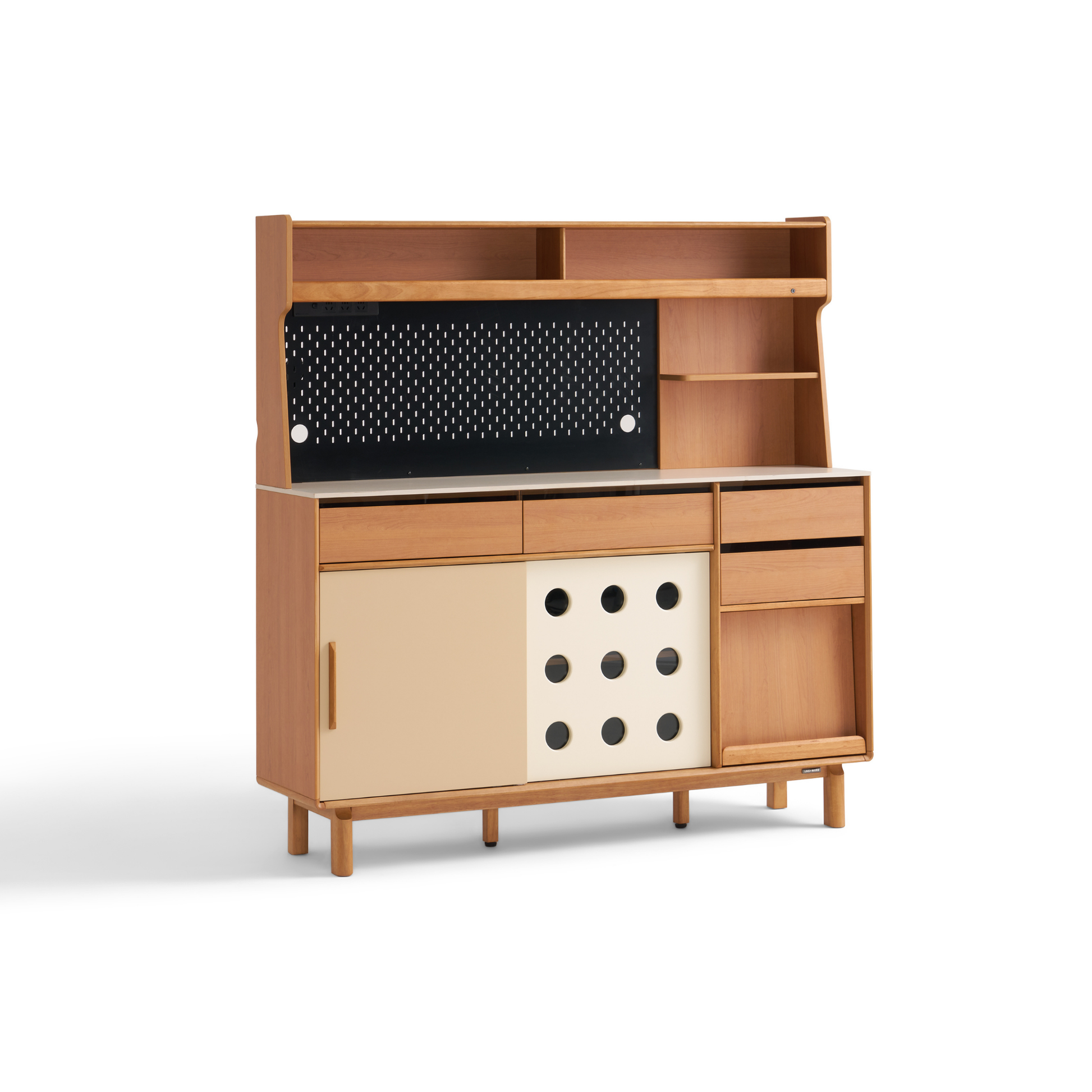 Linspire Sloane Tall Sideboard with Sintered Stone Top and Pegboard, W150cm