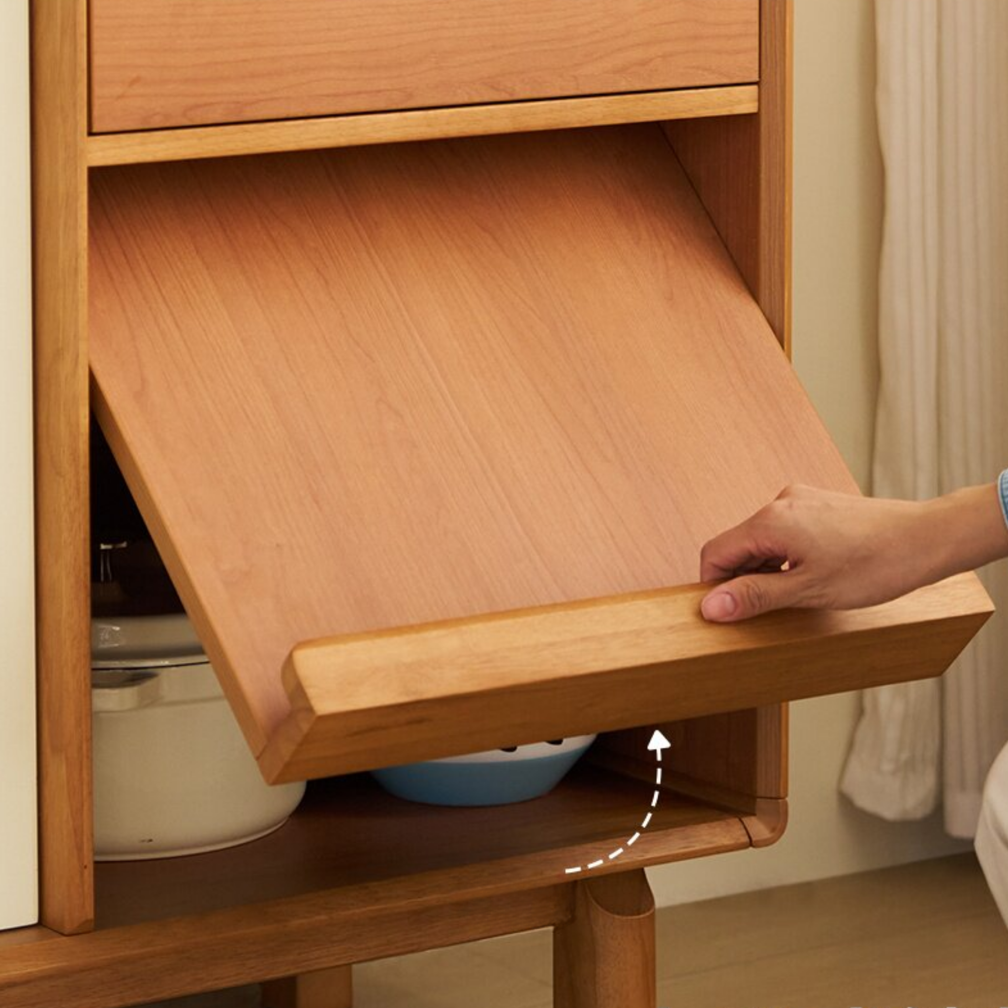 Linspire Sloane Tall Sideboard with Sintered Stone Top and Pegboard, W150cm