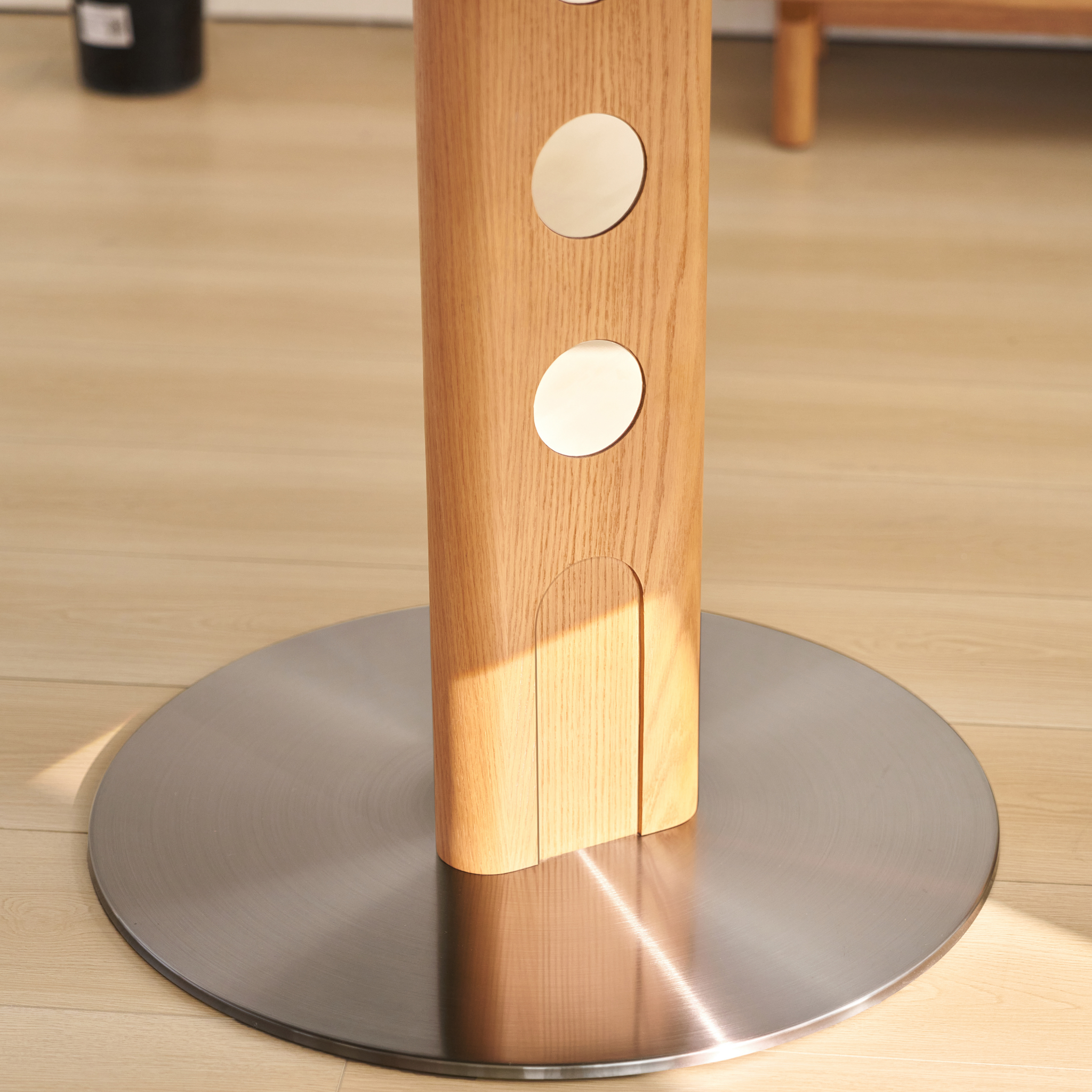 Linspire Sloane Dining Table, Stone & Natural Wood