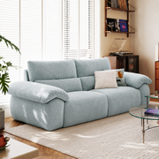 Linspire Veva Chenille 3-Seater Sofa, Blue