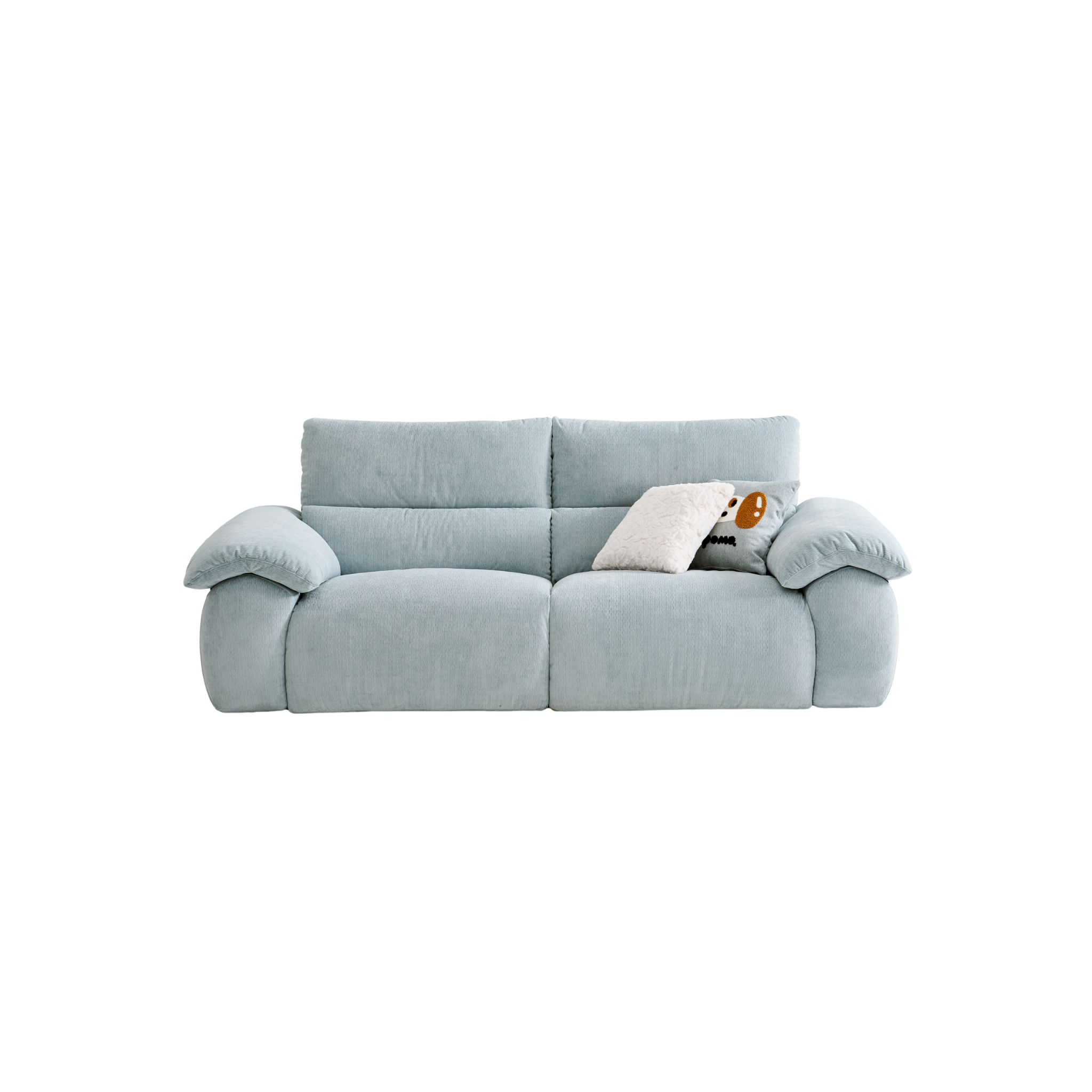 Linspire Veva Chenille 3-Seater Sofa, Blue
