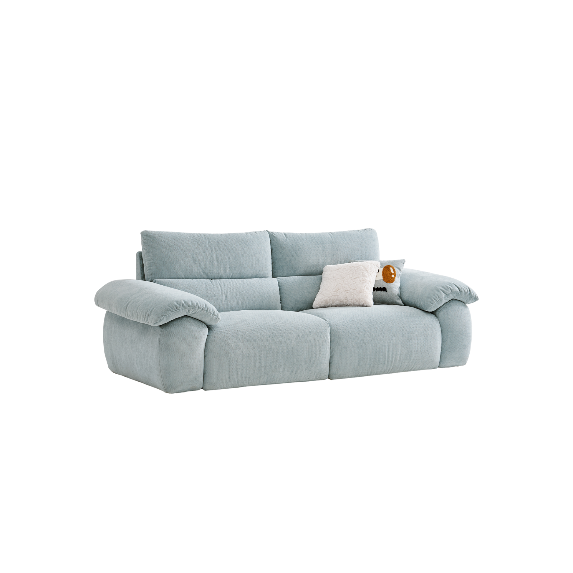 Linspire Veva Chenille 3-Seater Sofa, Blue