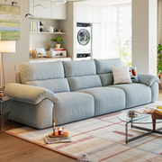 Linspire Veva Chenille 4-Seater Sofa, Blue