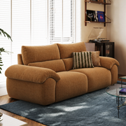 Linspire Veva Chenille 3-Seater Sofa, Caramel