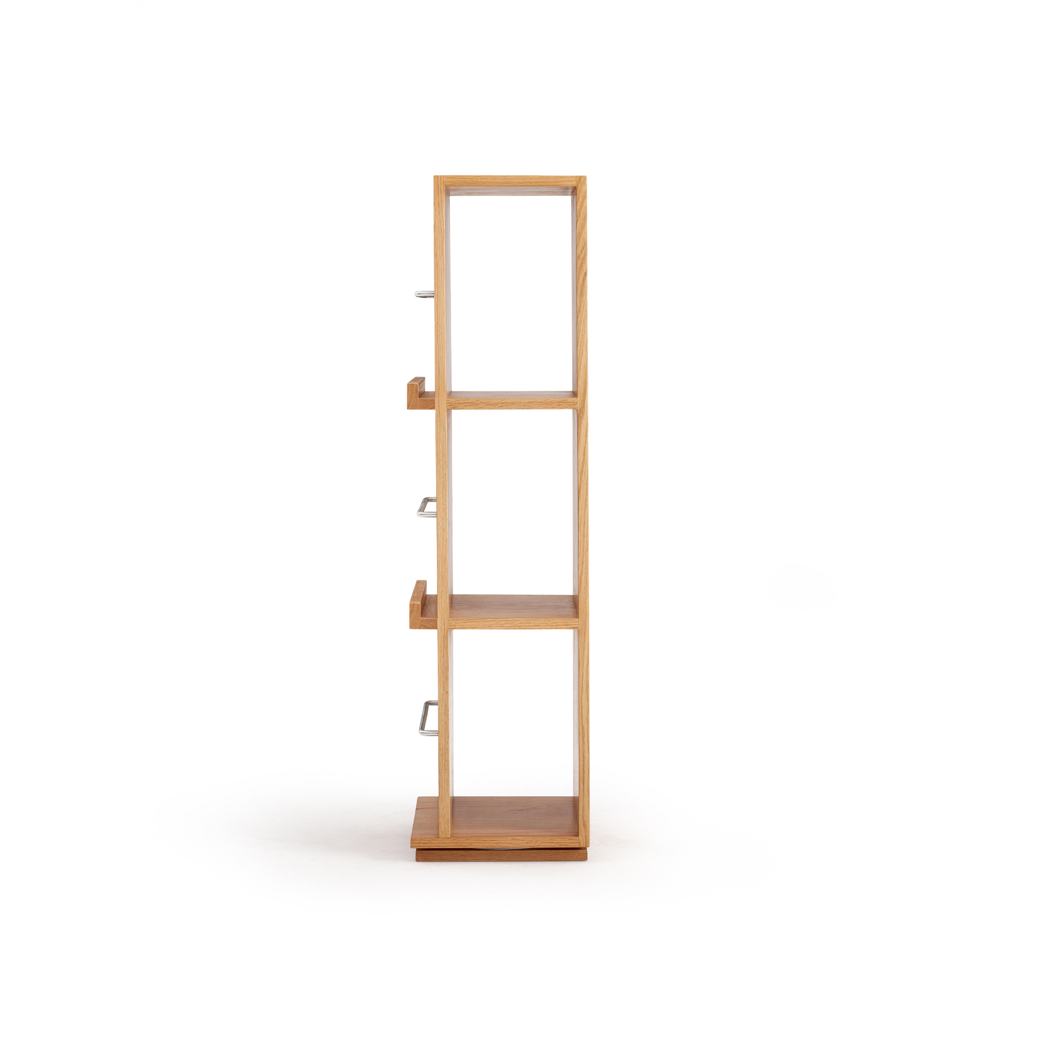 Linspire Slim Solid Wood Rotating Bookshelf