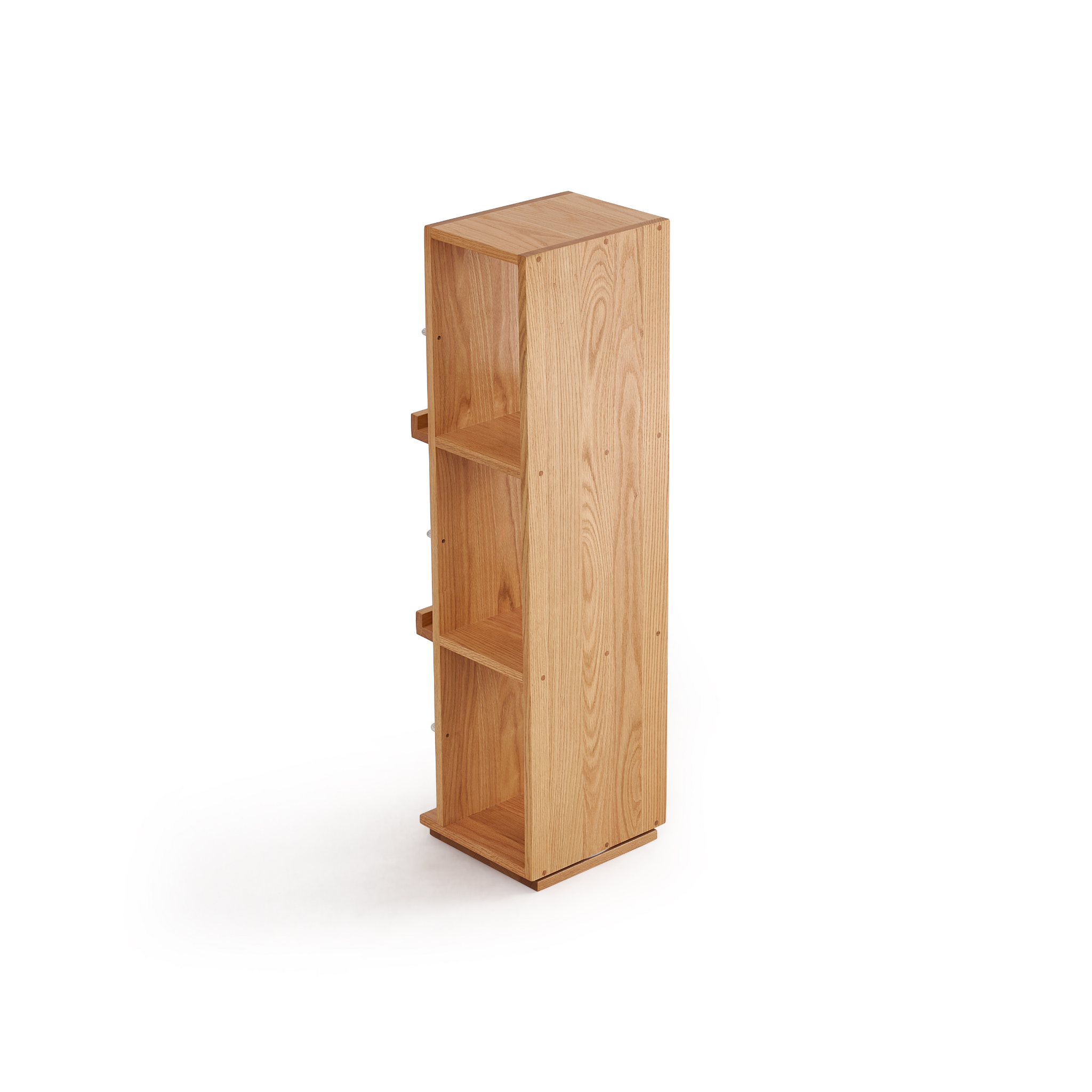 Linspire Slim Solid Wood Rotating Bookshelf