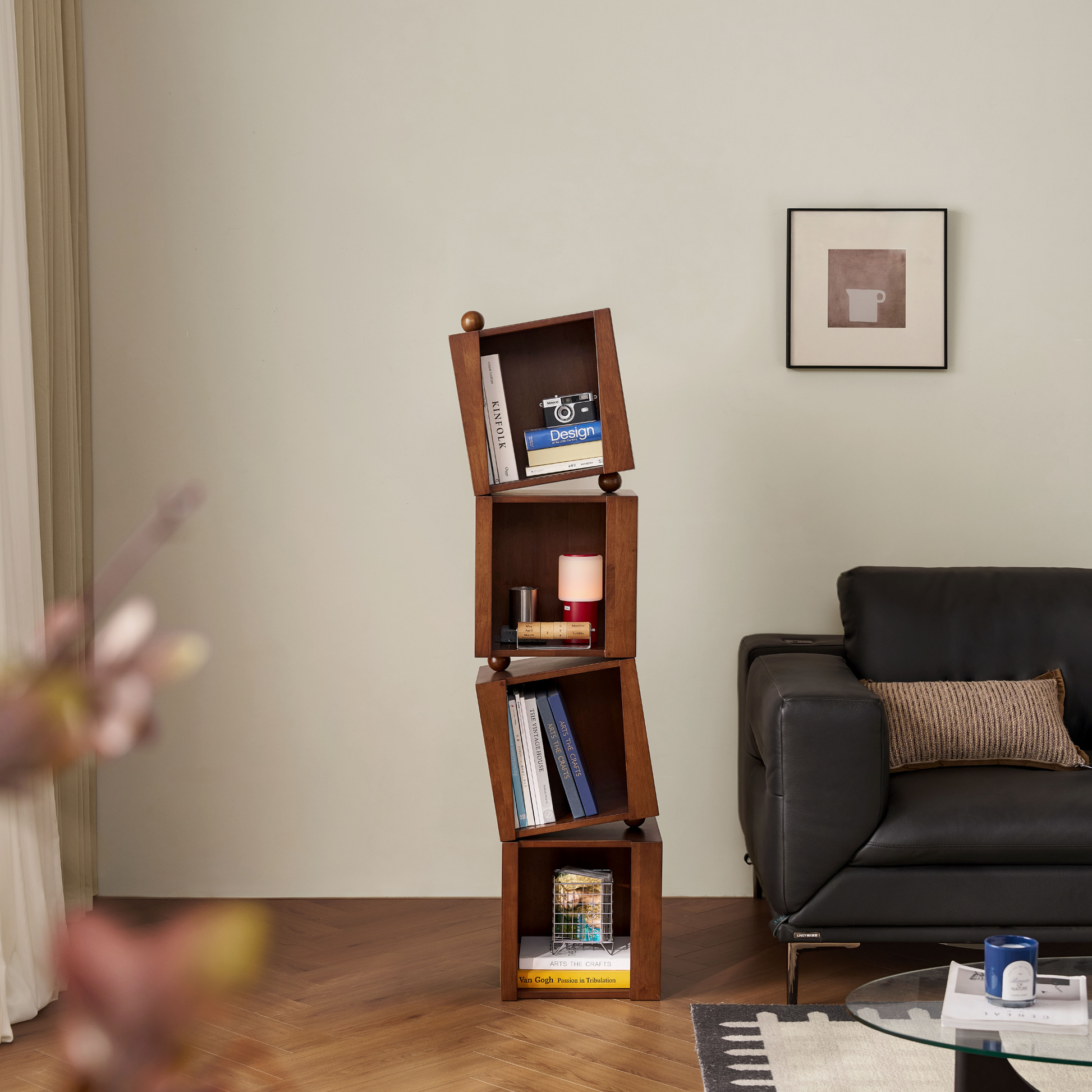 Linspire Ember Solid Wood Bookcase