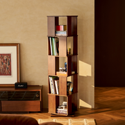 Linspire Ember Solid Wood Swivel Bookcase