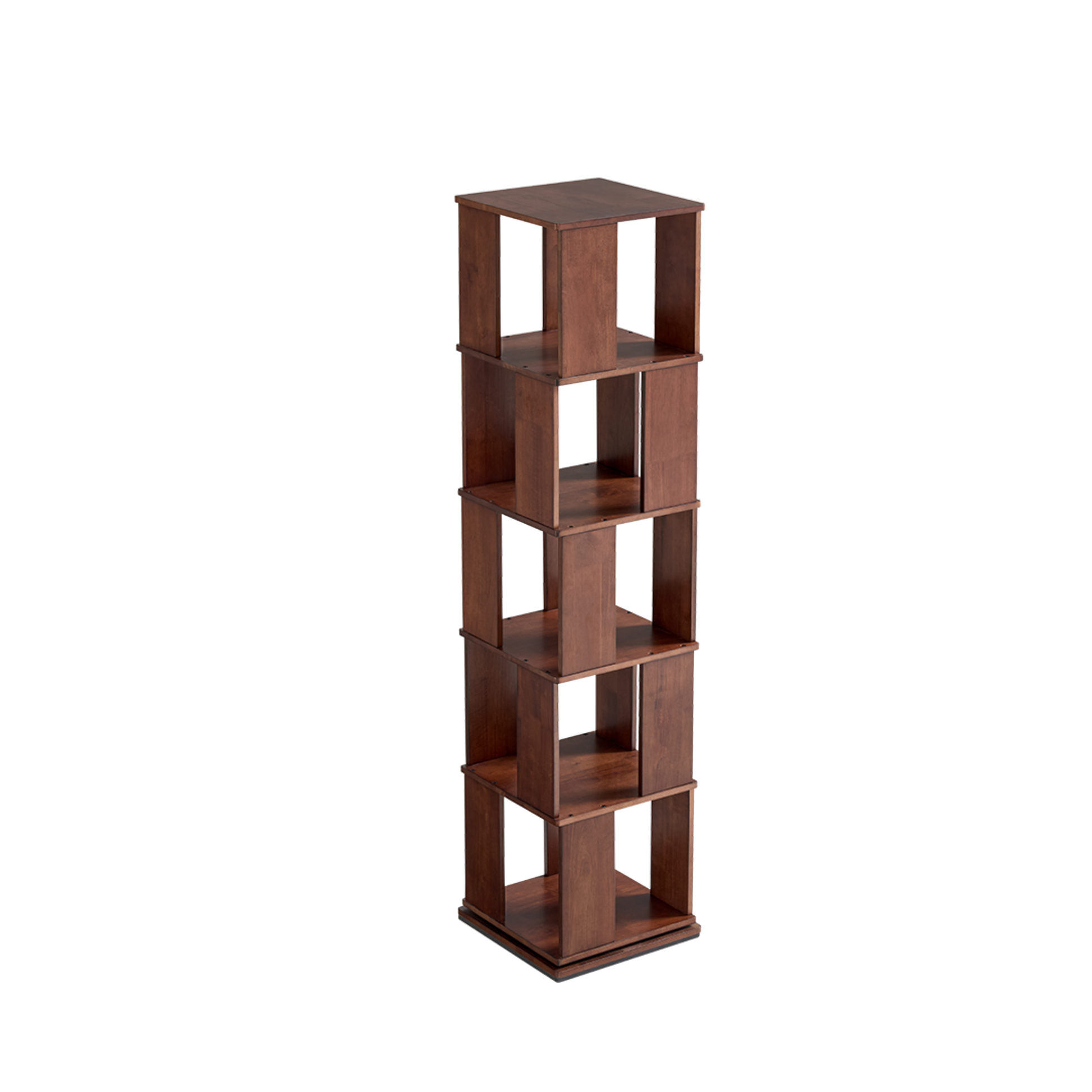 Linspire Ember Solid Wood Swivel Bookcase
