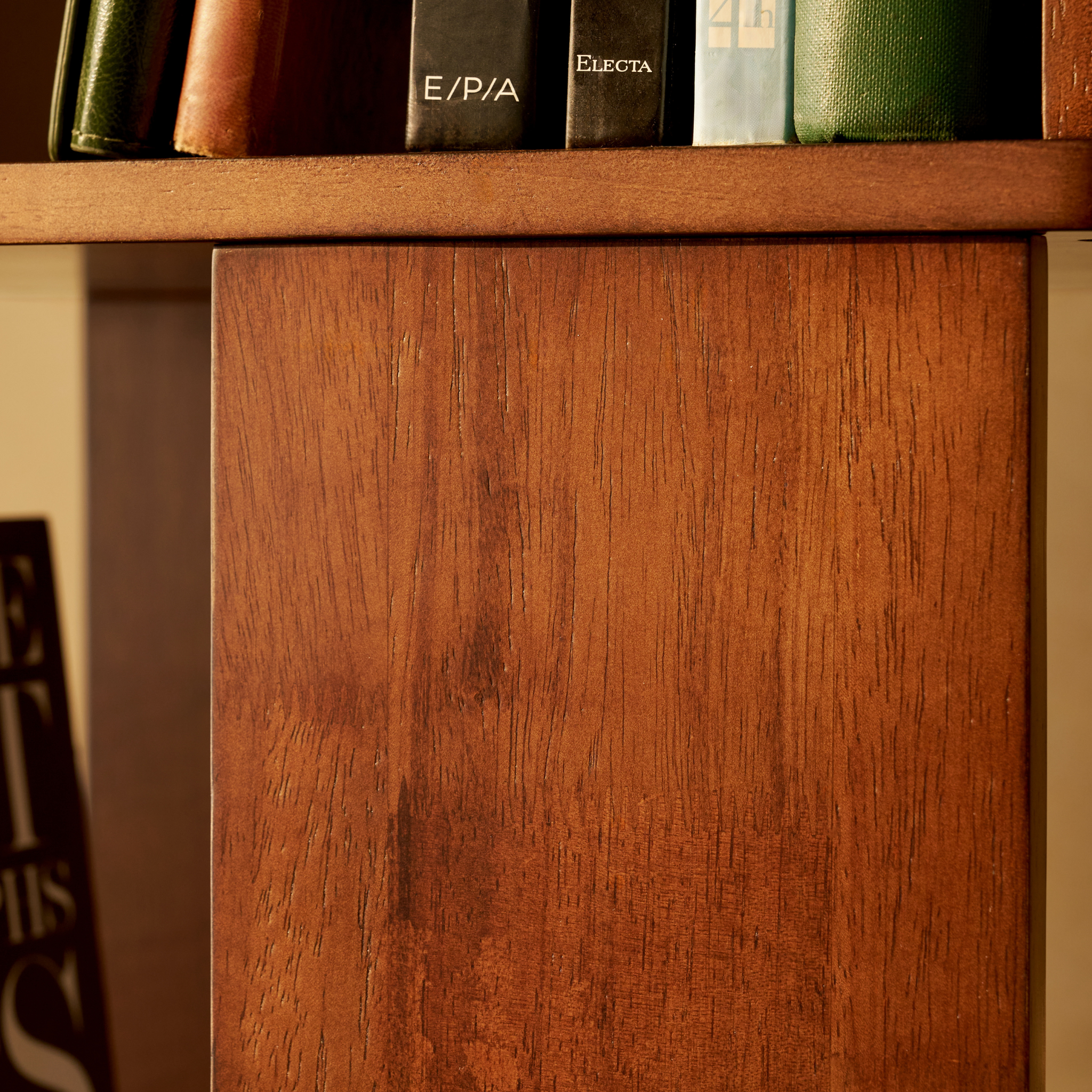 Linspire Ember Solid Wood Swivel Bookcase