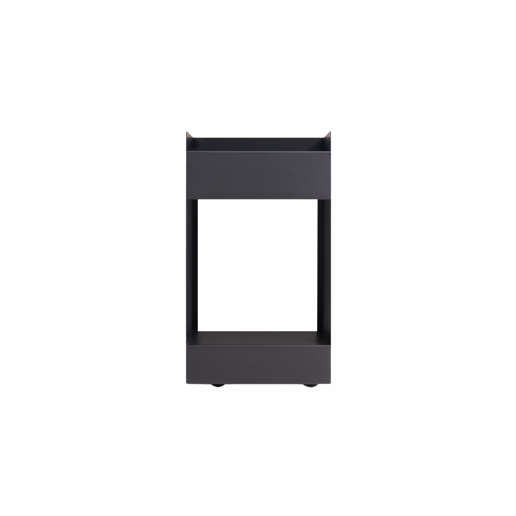 Linspire Block Side Table with Castors, Black